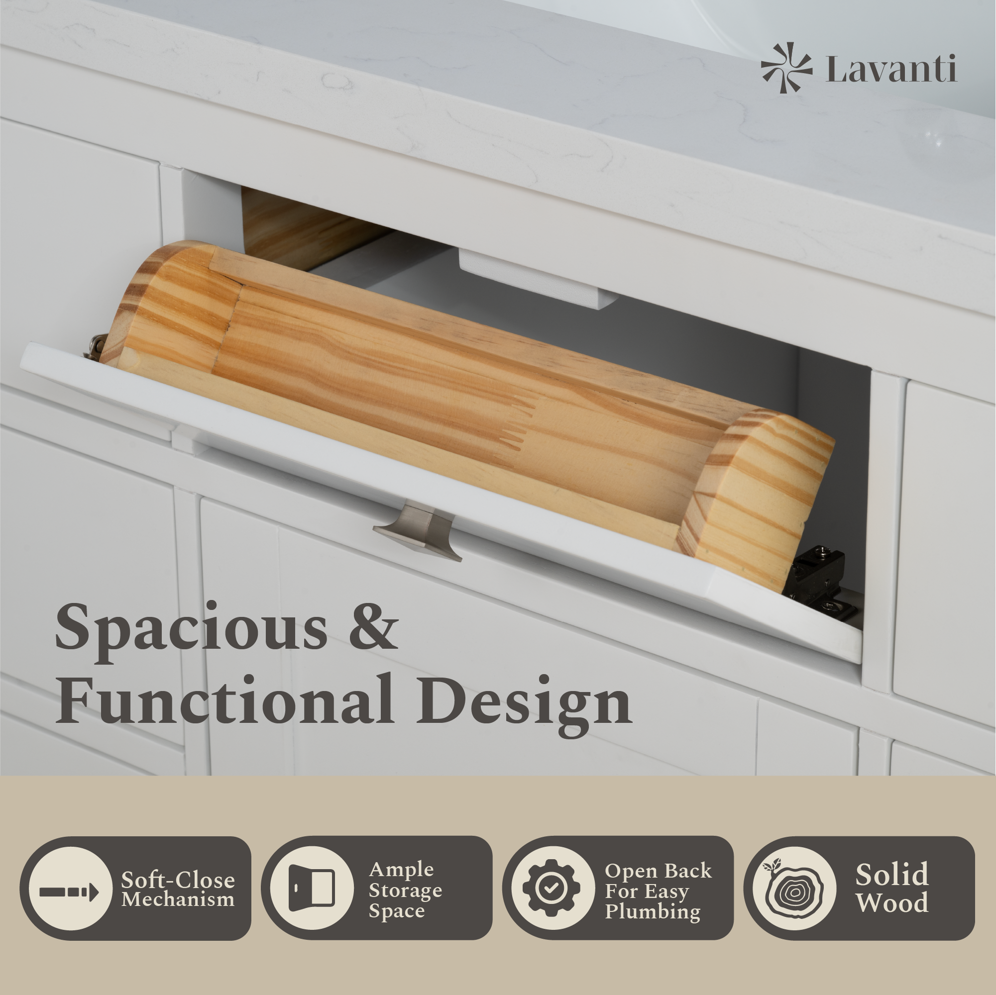 Lavanti Oakford - White 48"