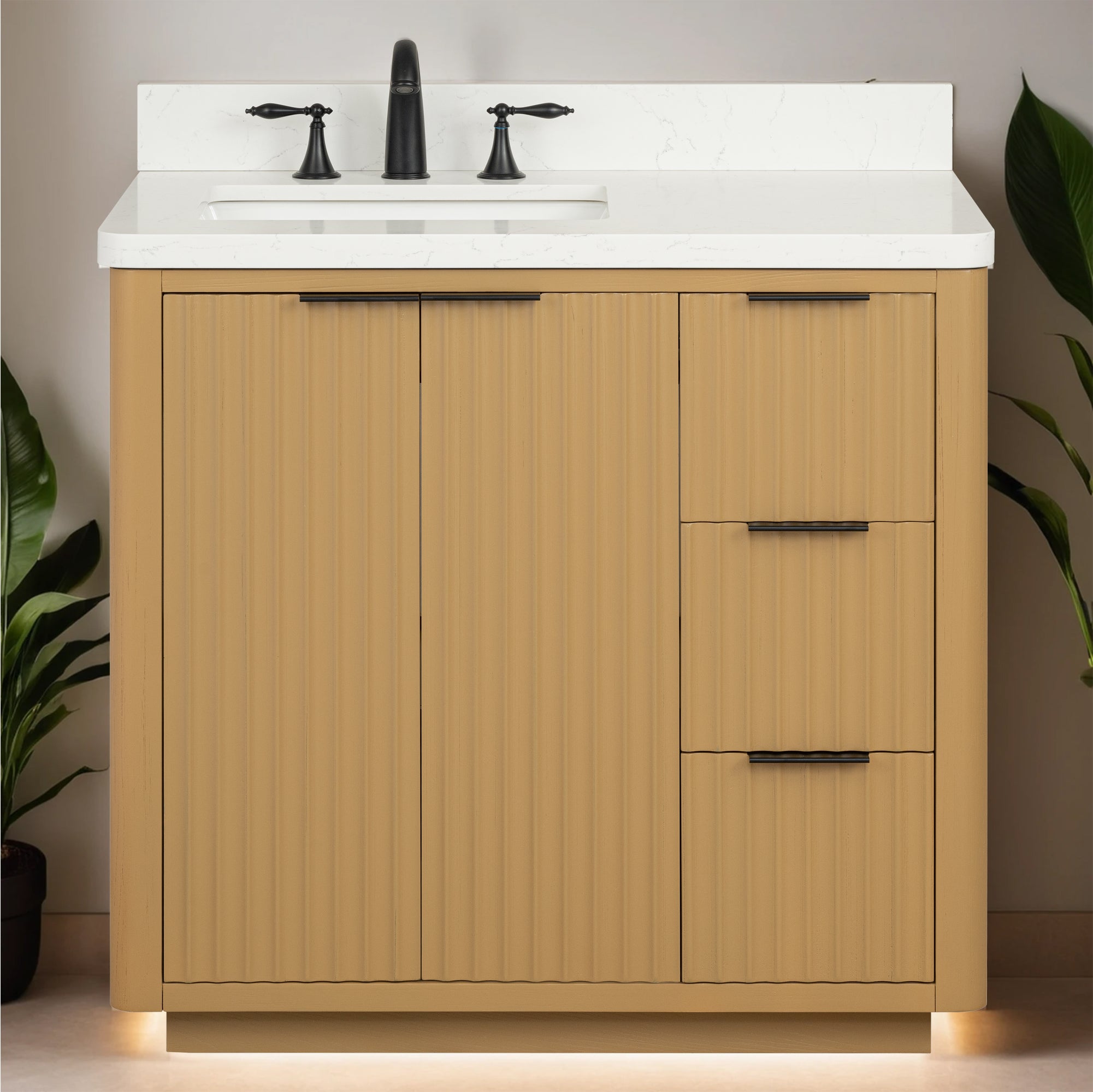 Lavanti Wooderna - Oak 36" Left Sink