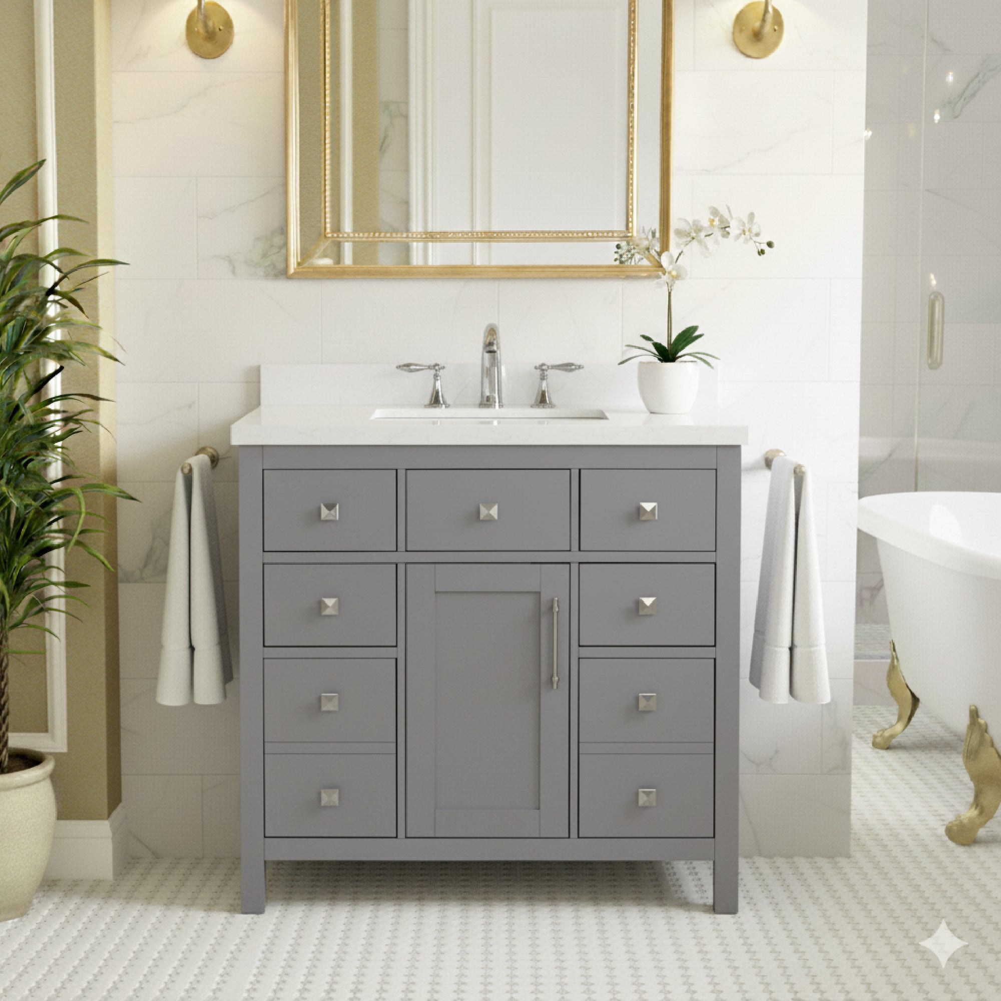 Lavanti Oakford - Gray 36"x18"