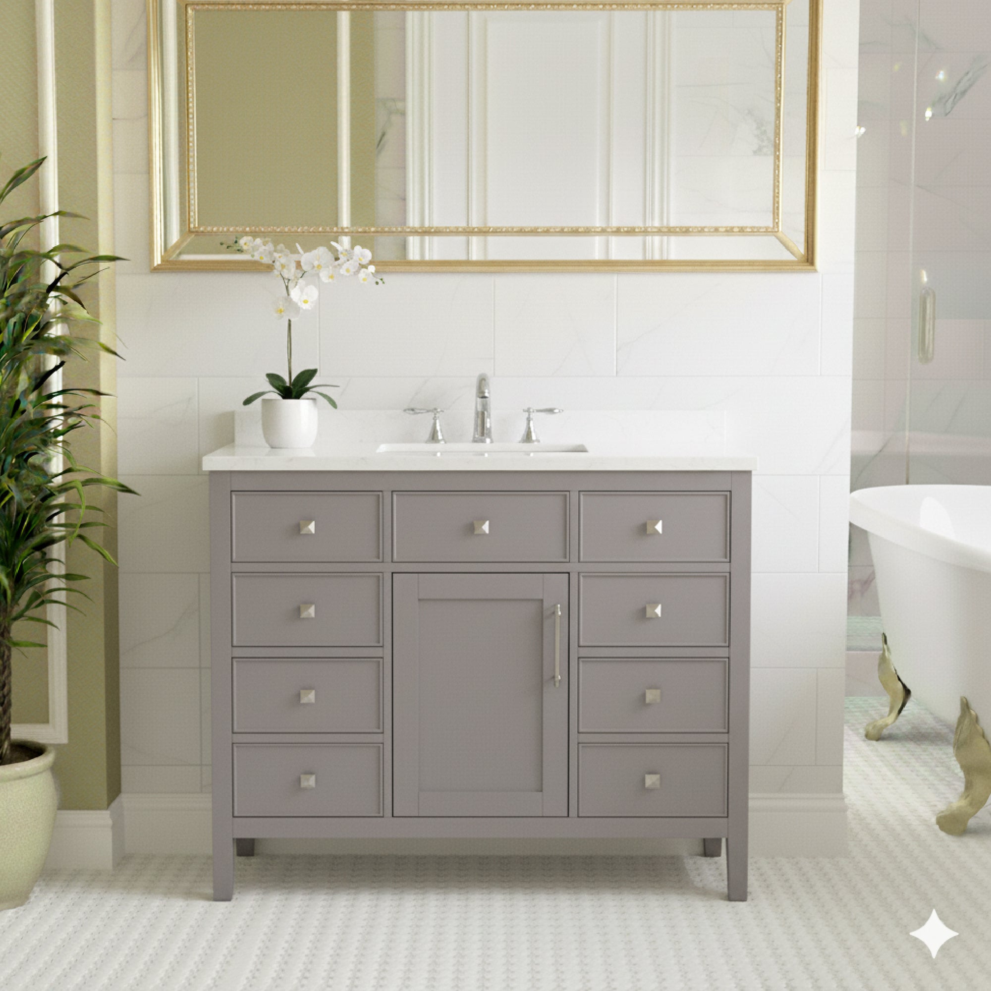 Lavanti Oakford - Gray 42"