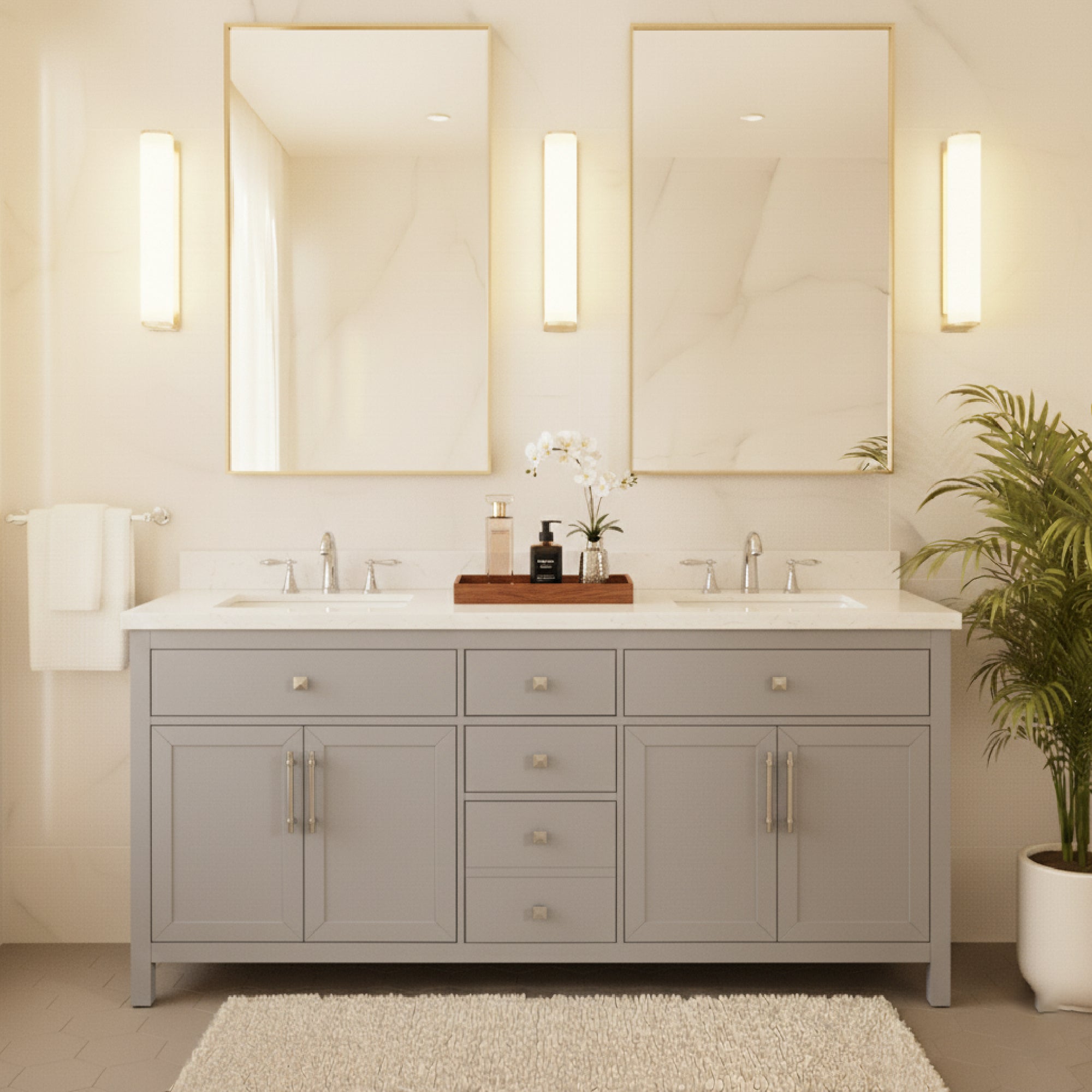 Lavanti Oakford - Gray 72"