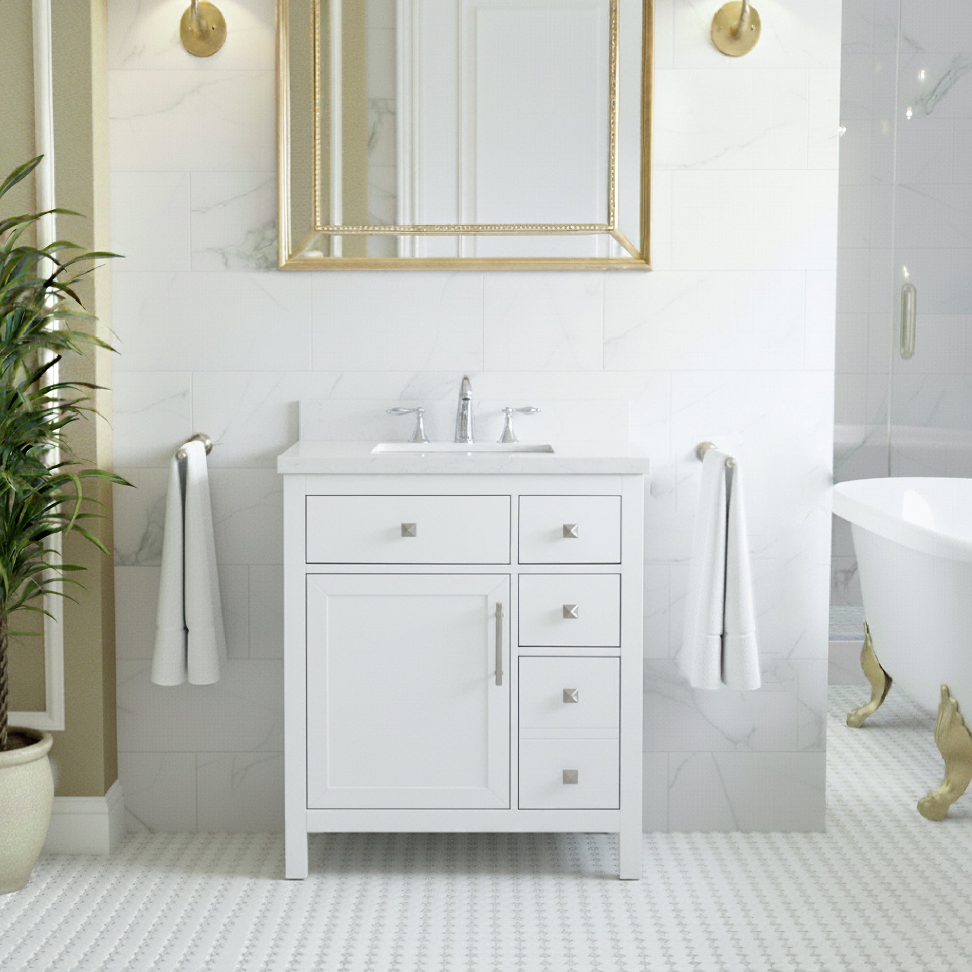 Lavanti Oakford - White 30*18"