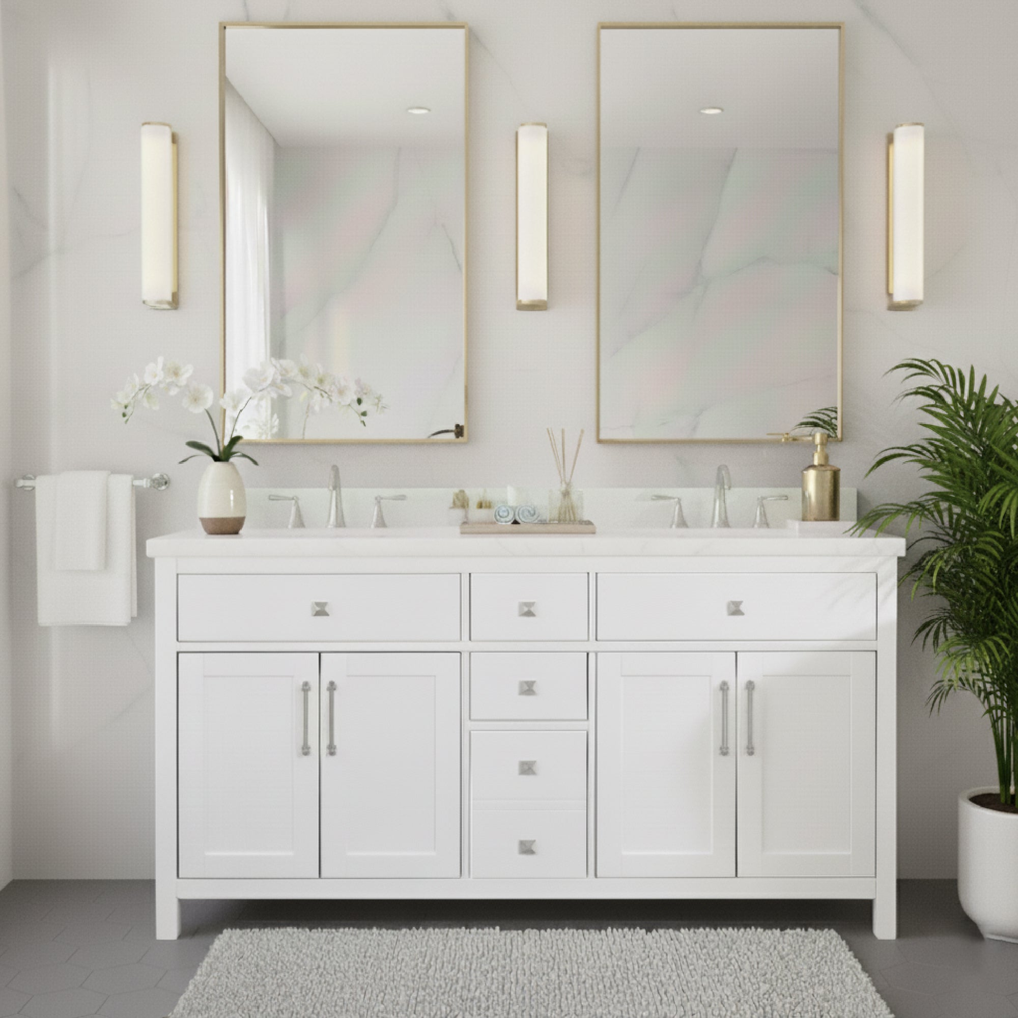 Lavanti Oakford - White 60"