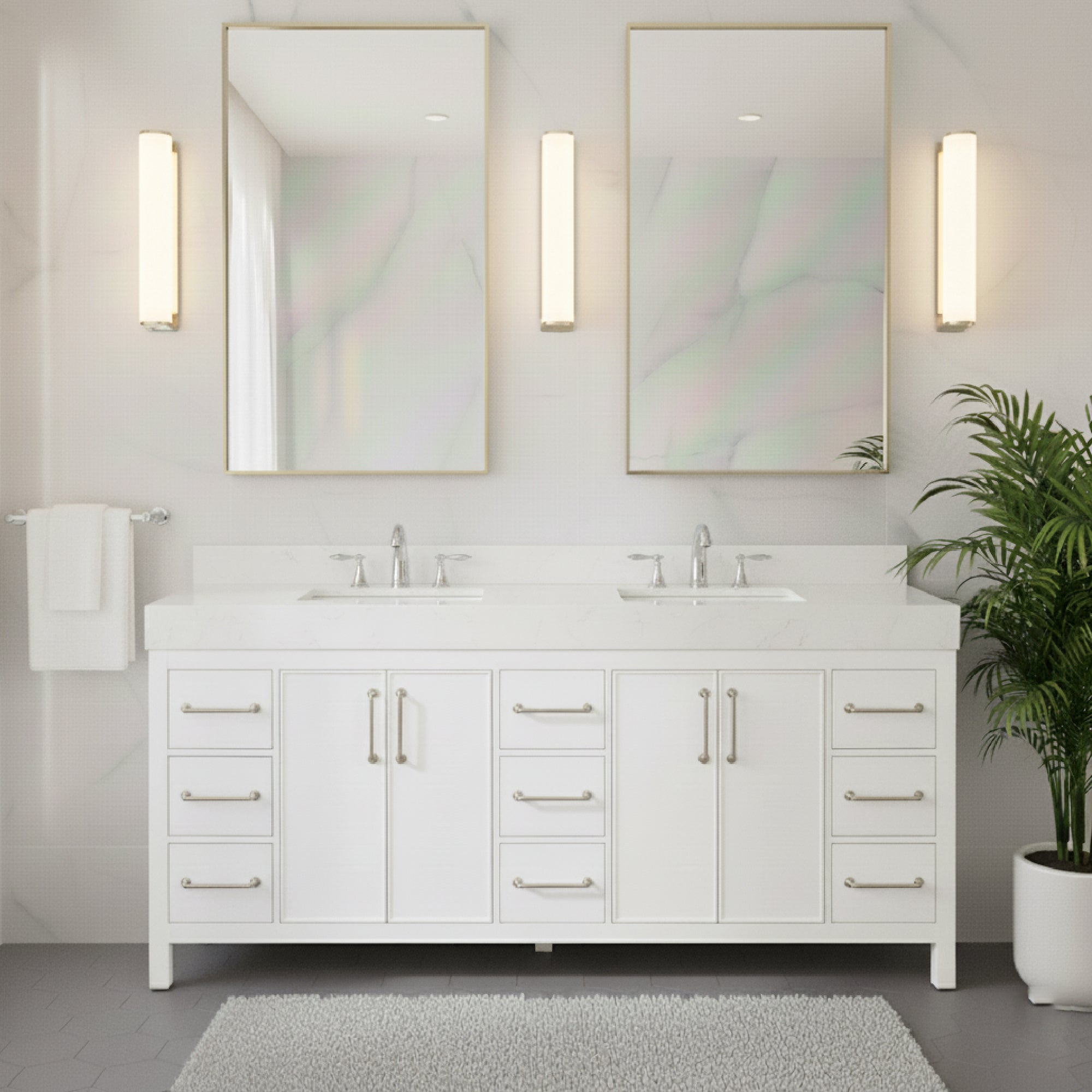 Lavanti Valvet - White 72"