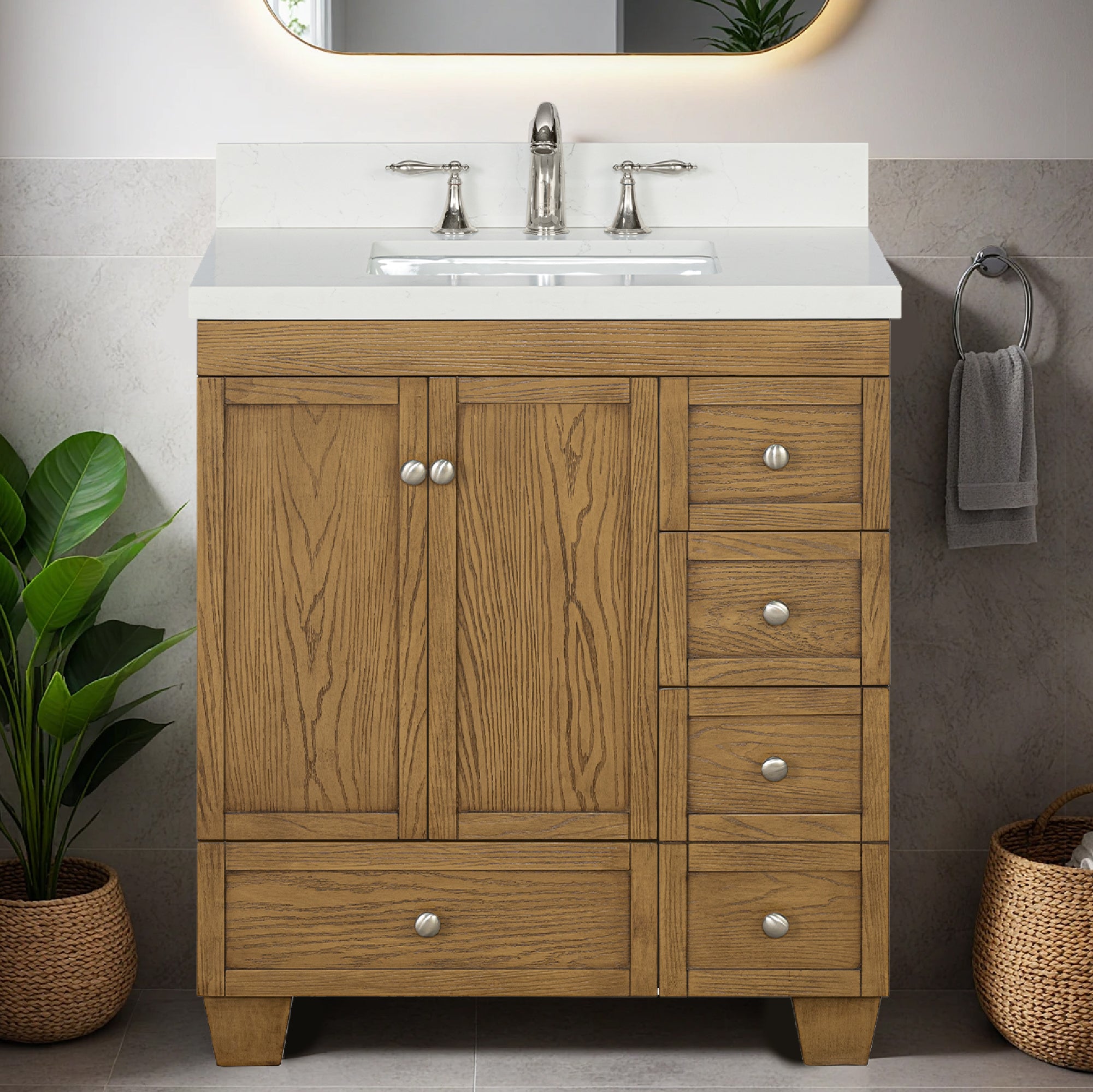 Lavanti Depos - Gray Oak 30"