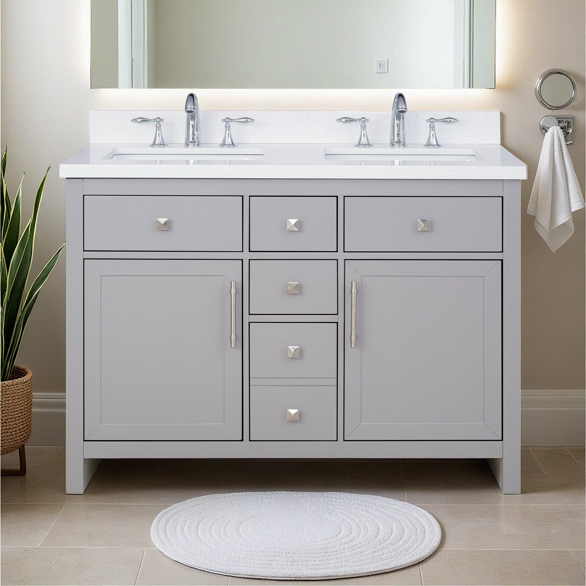 Lavanti Oakford - Gray 48" Double Sink