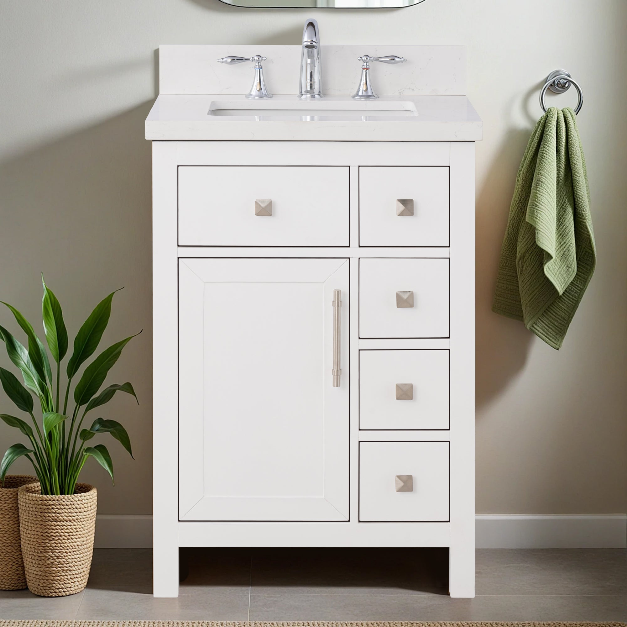 Lavanti Oakford - White 24"