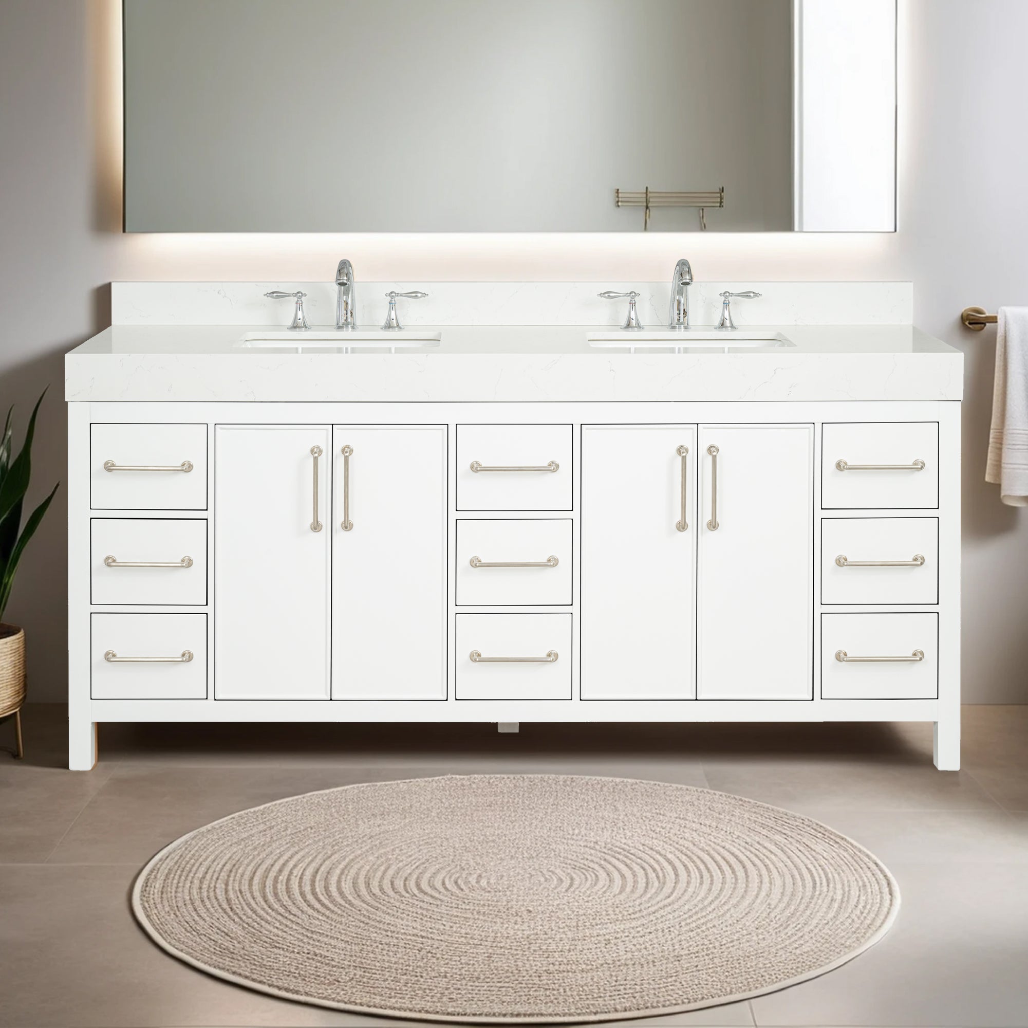 Lavanti Valvet - White 72"