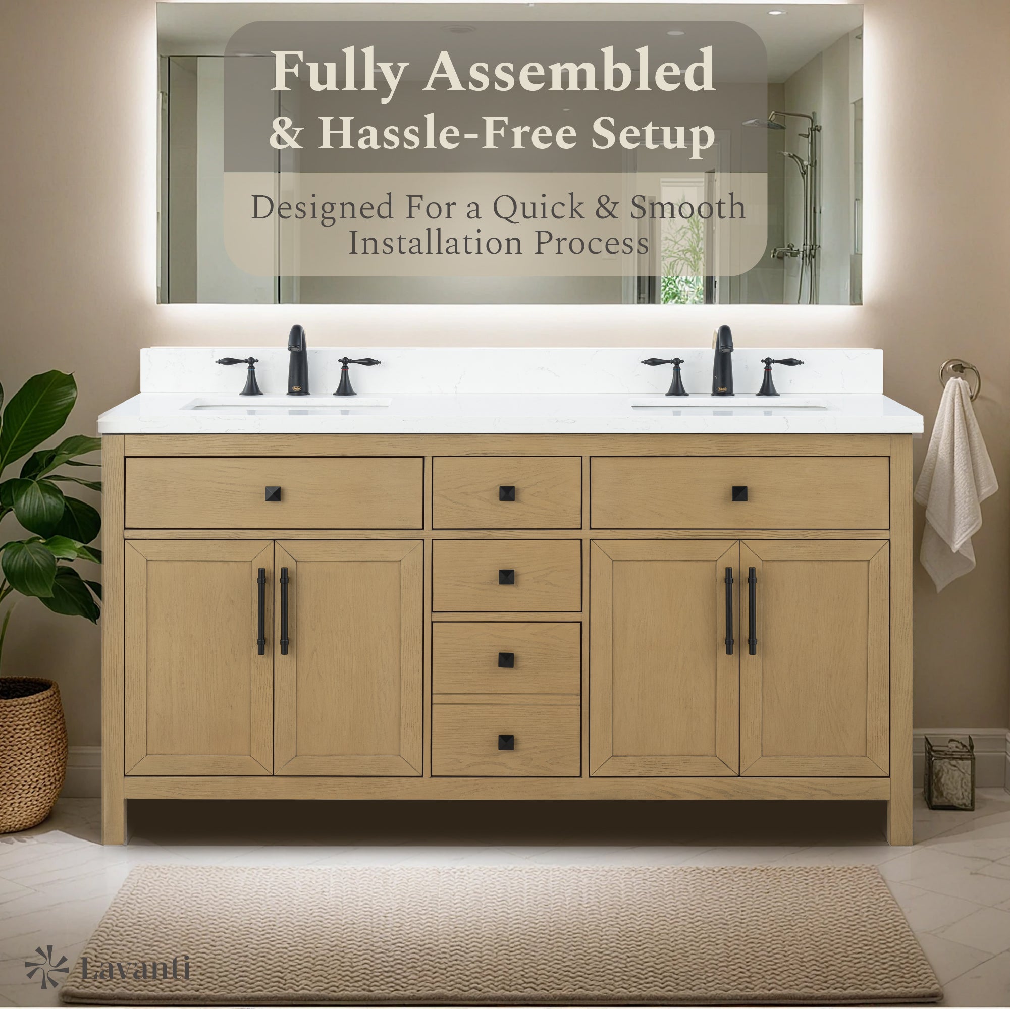 Lavanti Oakford - Oak 66"