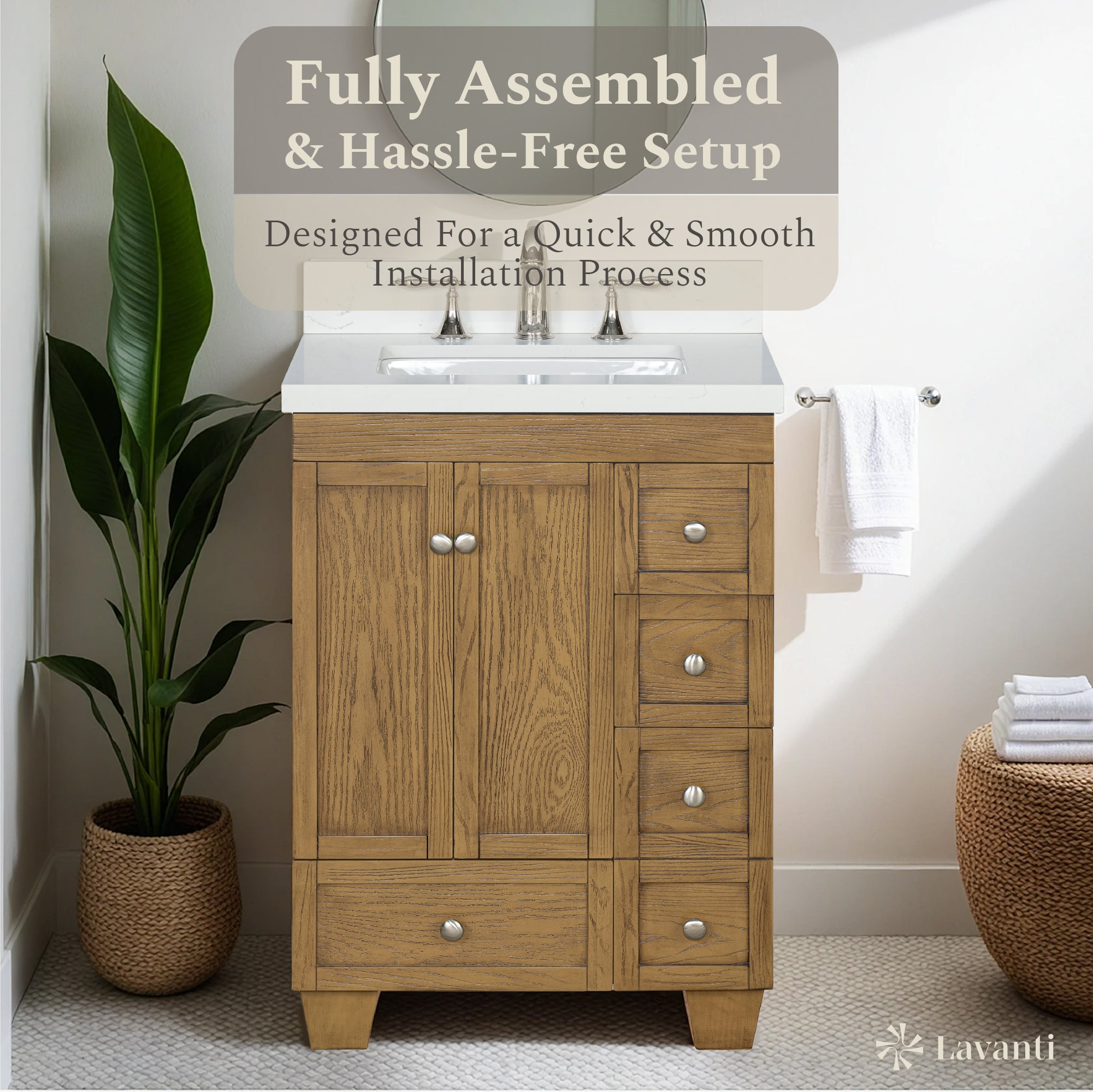 Lavanti Depos - Gray Oak 24"