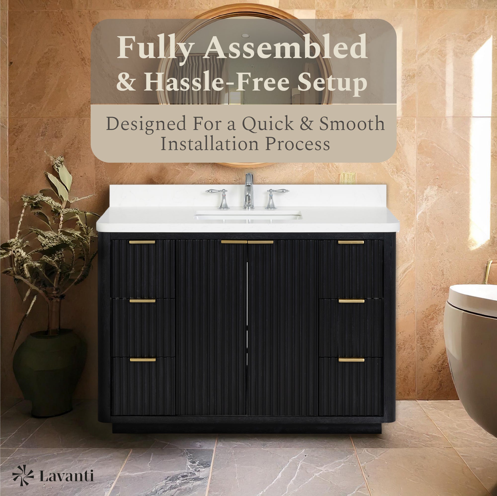 Lavanti Wooderna - Firwood Black 48"
