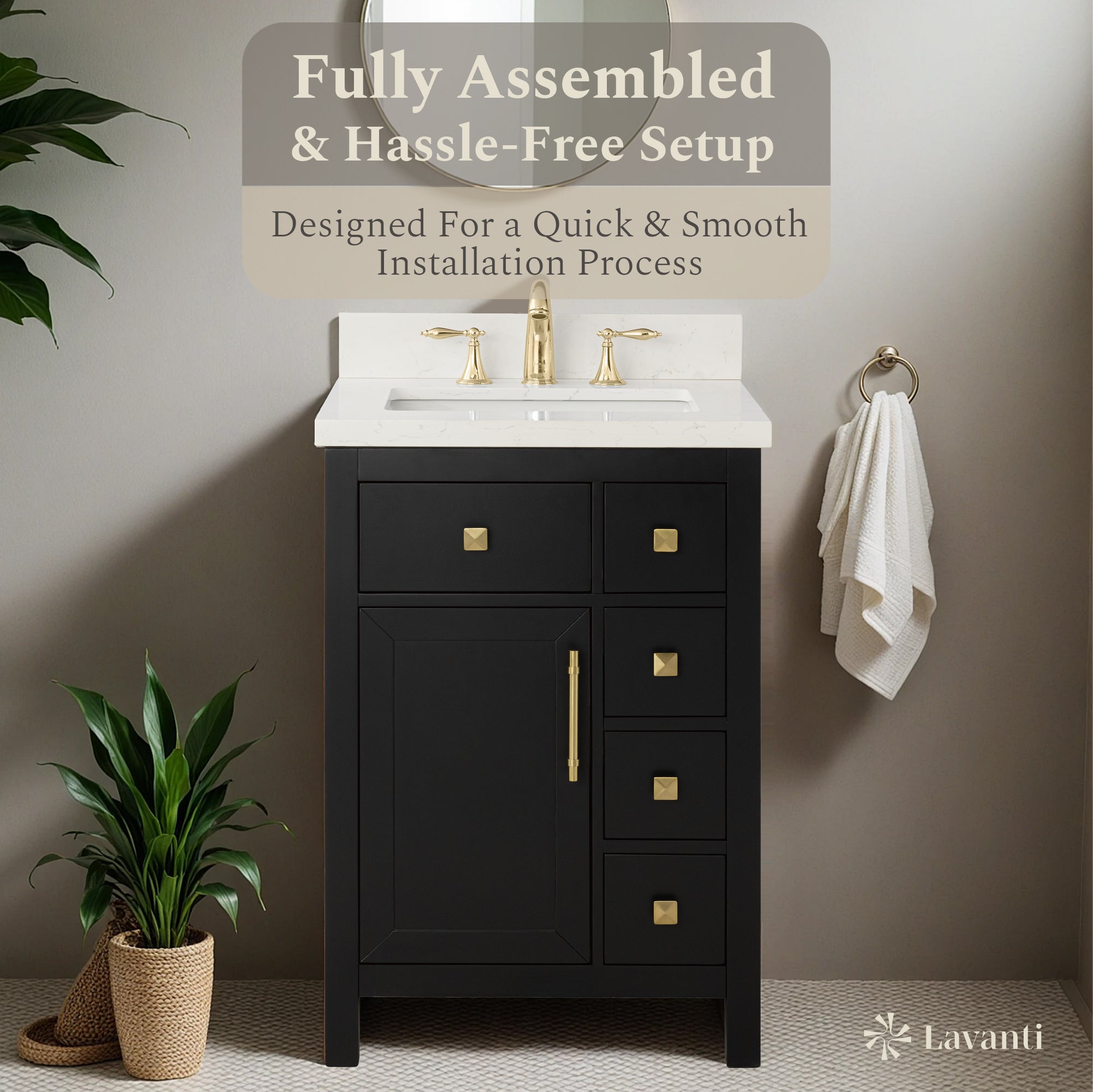 Lavanti Oakford - Black 24*18"