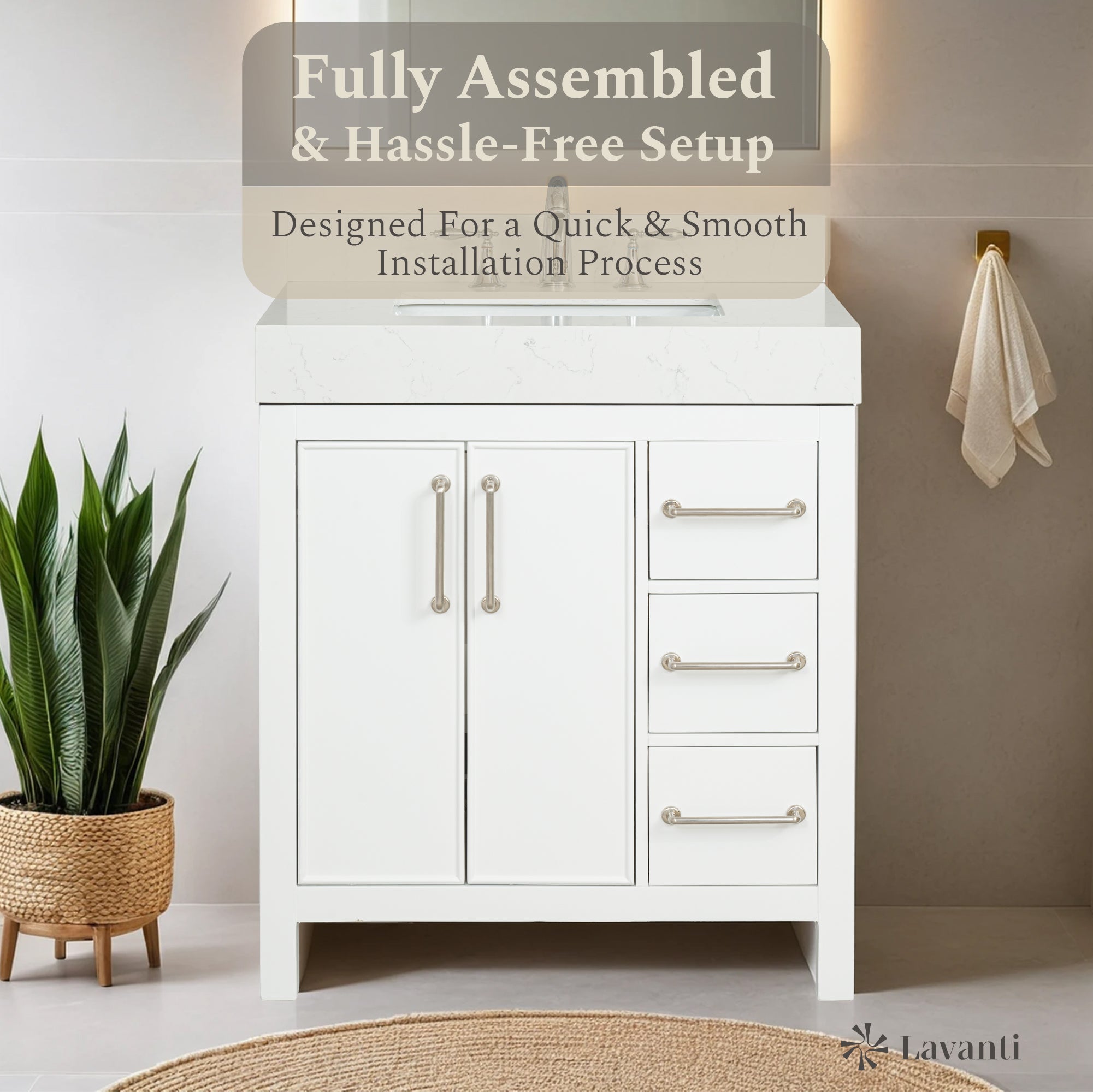 Lavanti Valvet - White 30"