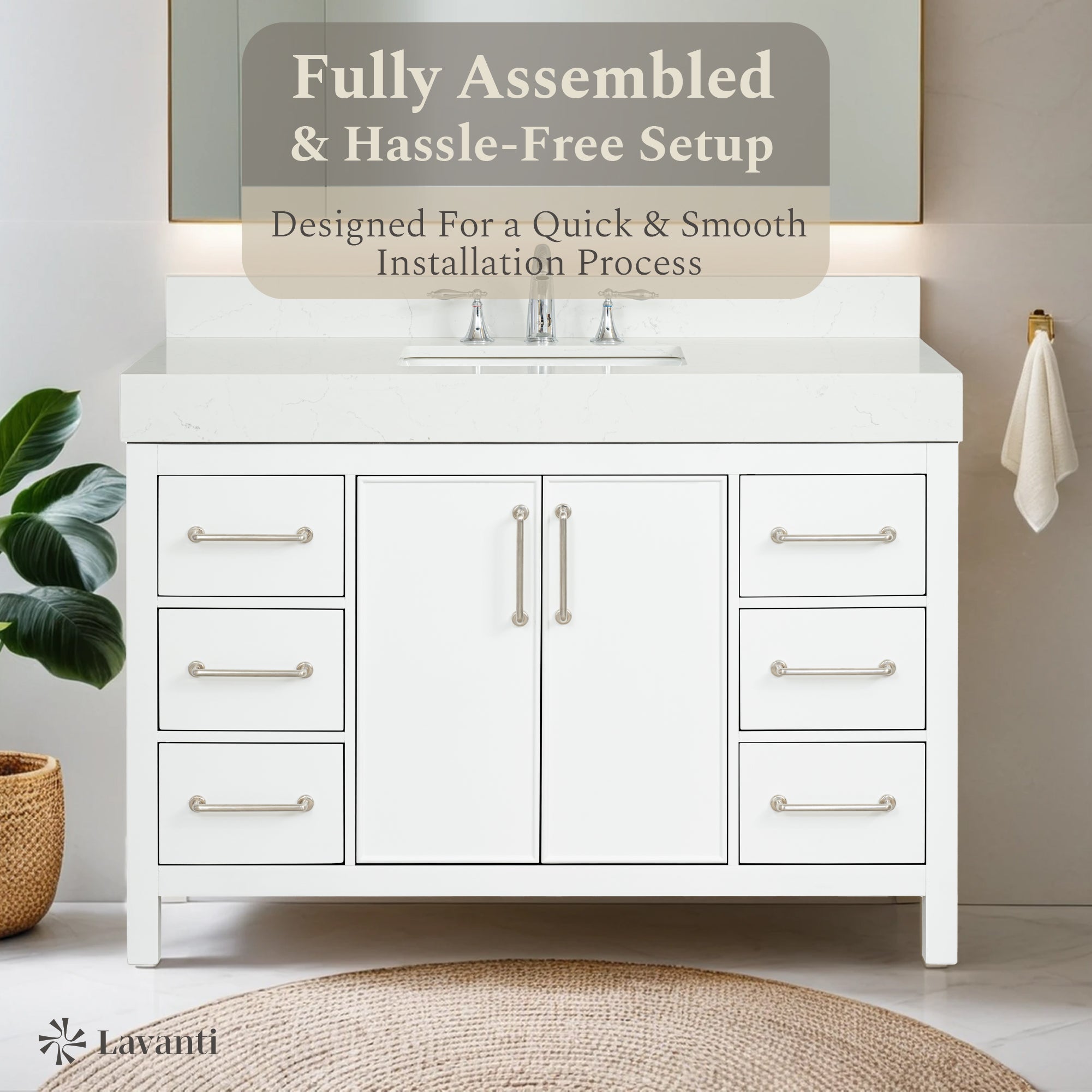 Lavanti Valvet - White 48"