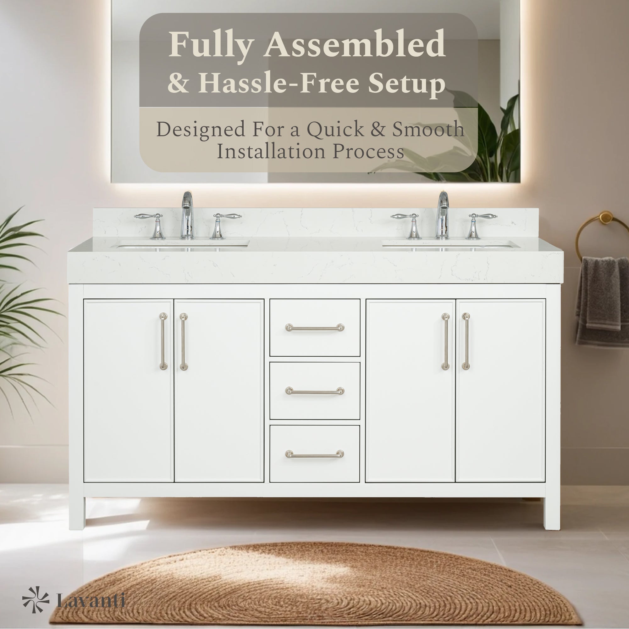 Lavanti Valvet - White 60"