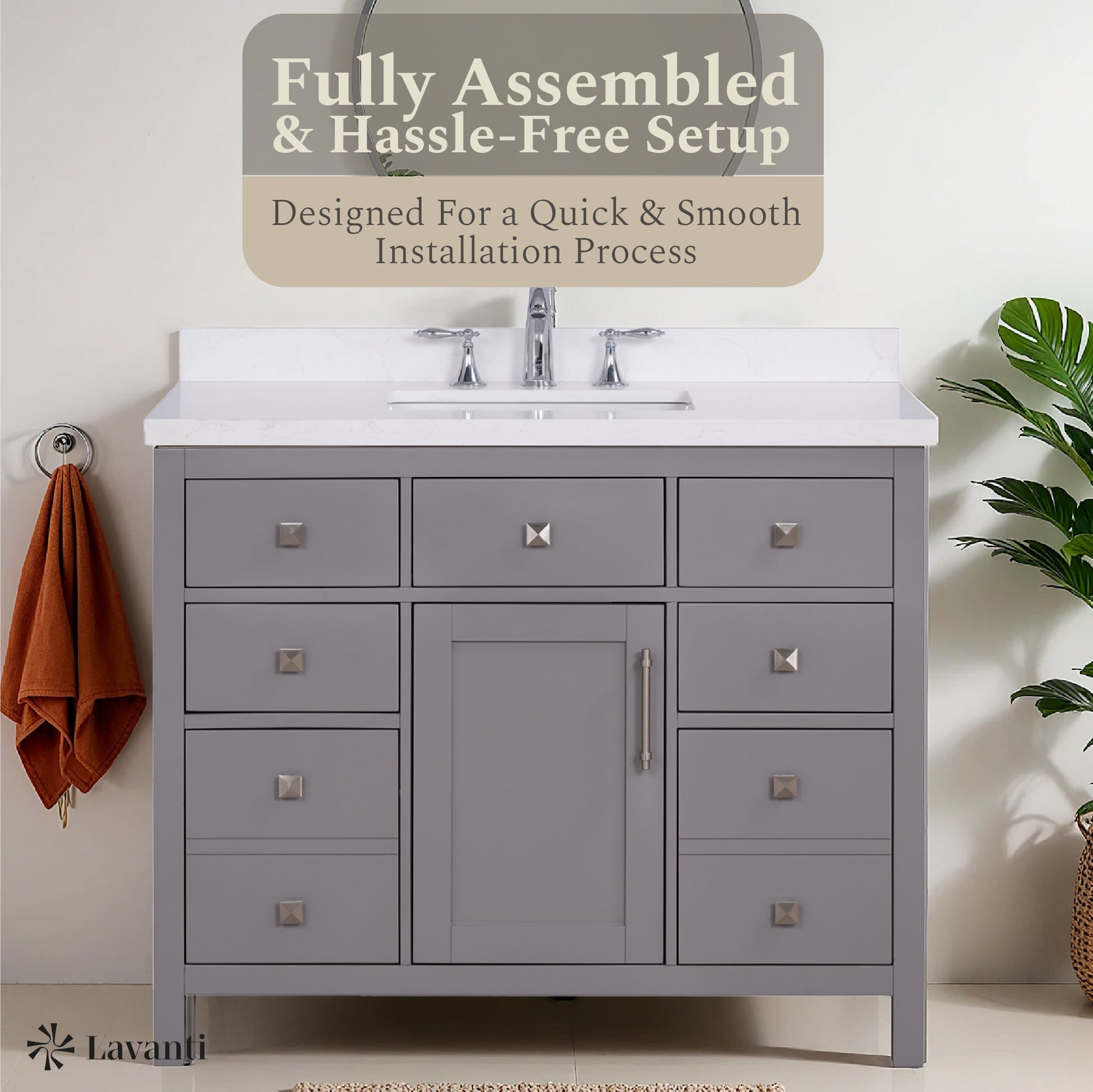 Lavanti Oakford - Gray 42"