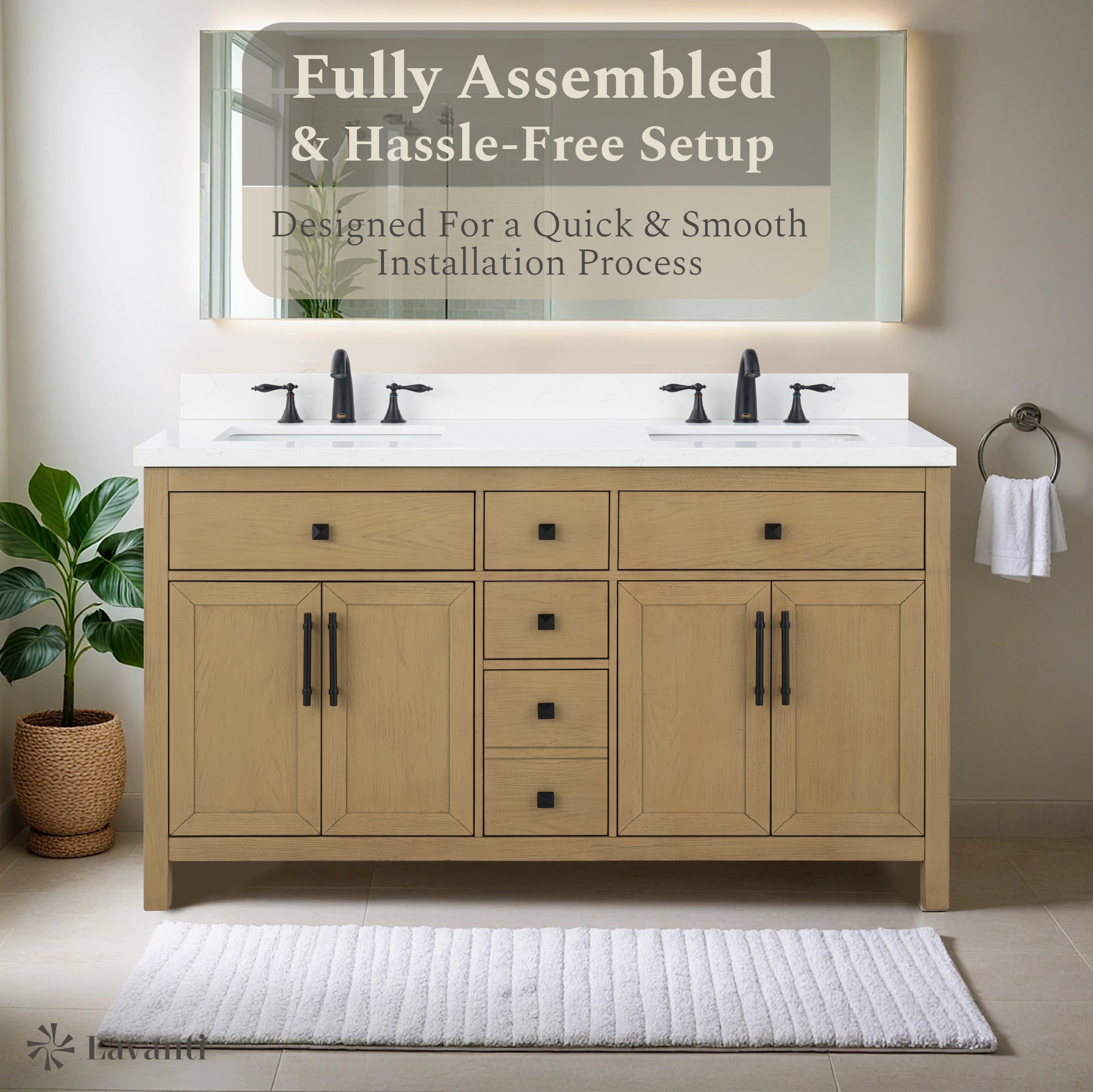 Lavanti Oakford - Oak 60"