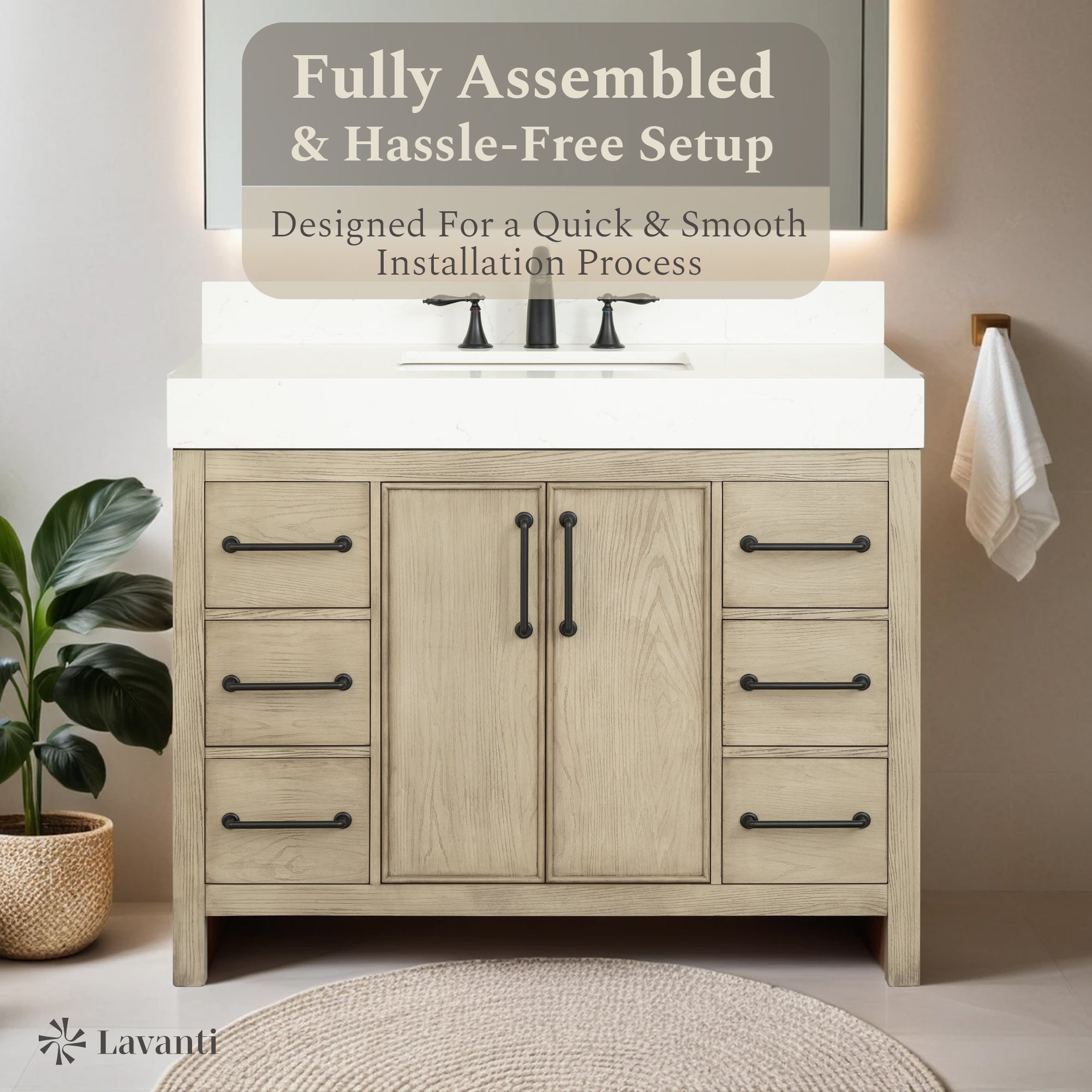 Lavanti Valvet - Firwood Gray 42"