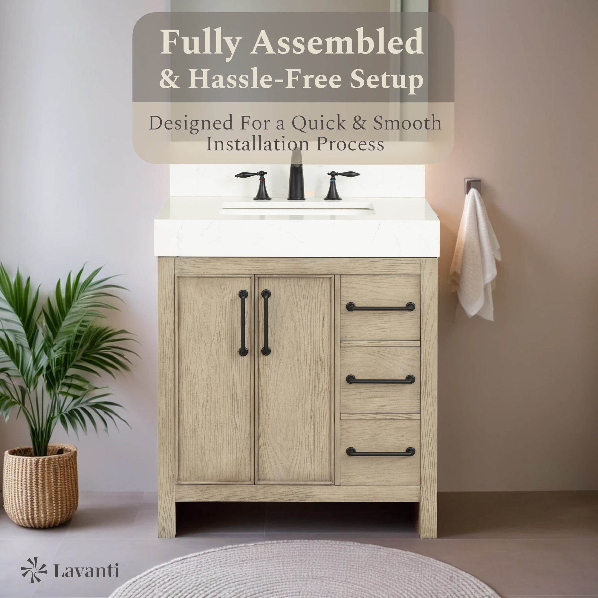 Lavanti Valvet - Firwood Gray 30"