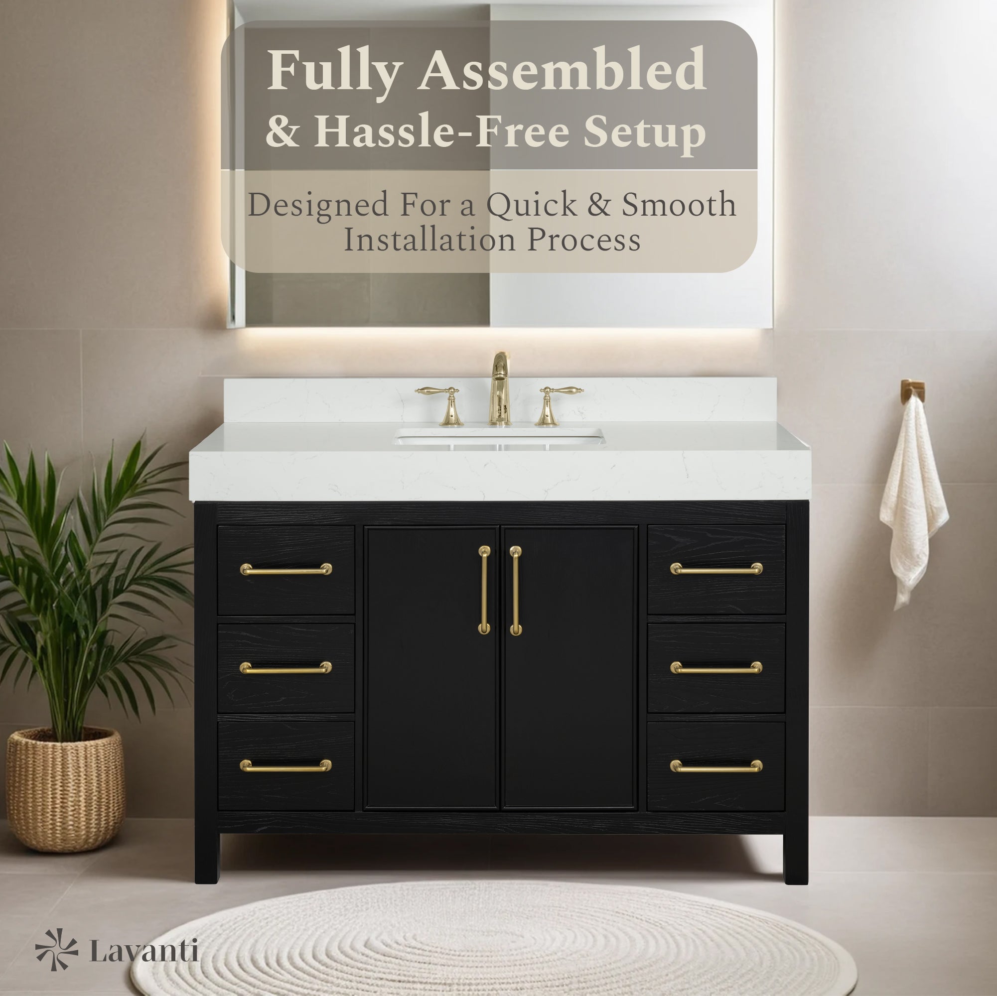 Lavanti Valvet - Firwood Black 48"