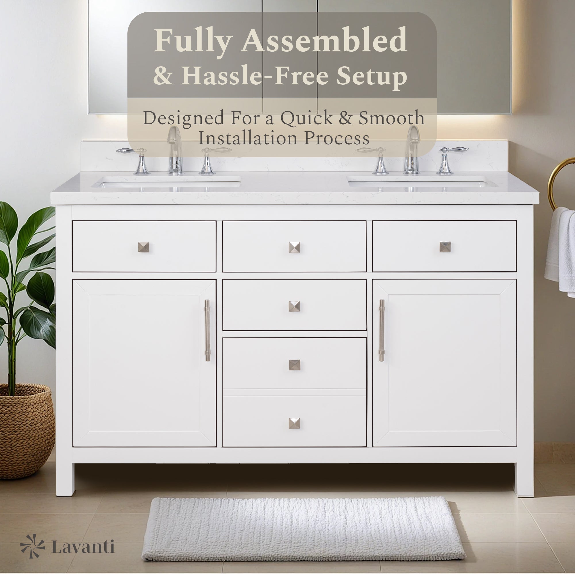 Lavanti Oakford - White 54"