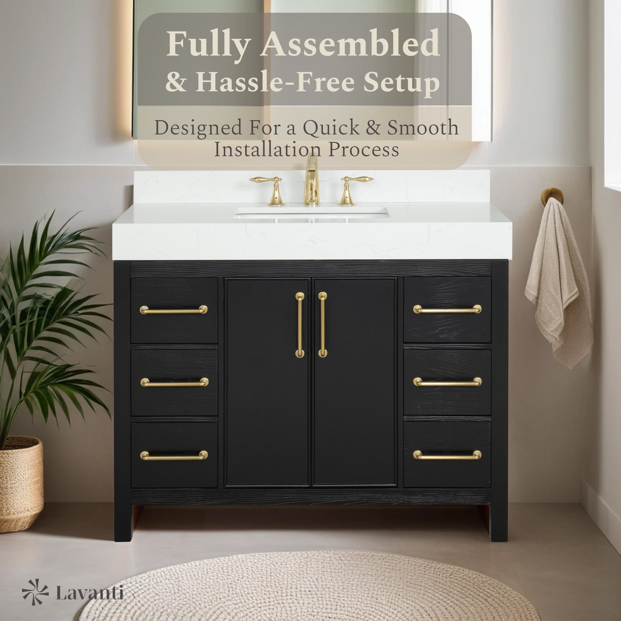 Lavanti Valvet - Firwood Black 42"