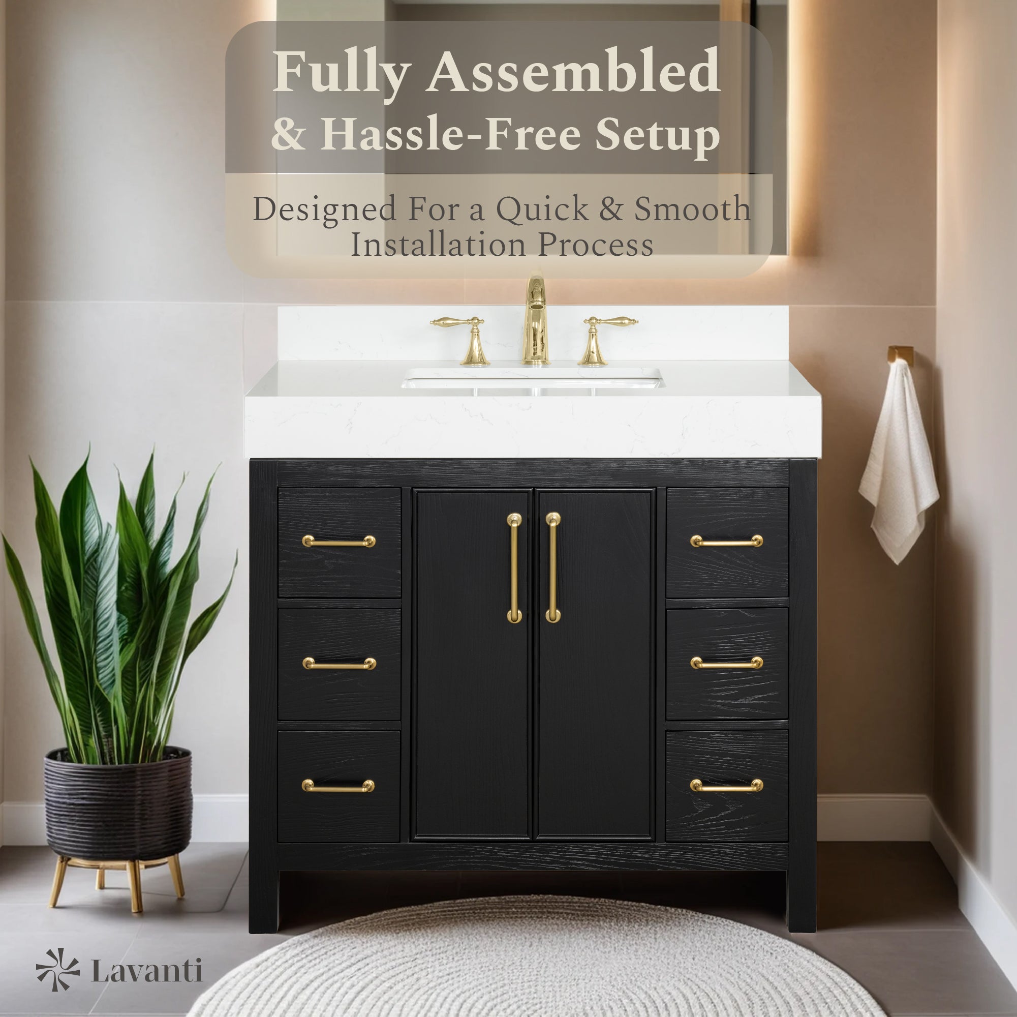 Lavanti Valvet - Firwood Black 36"