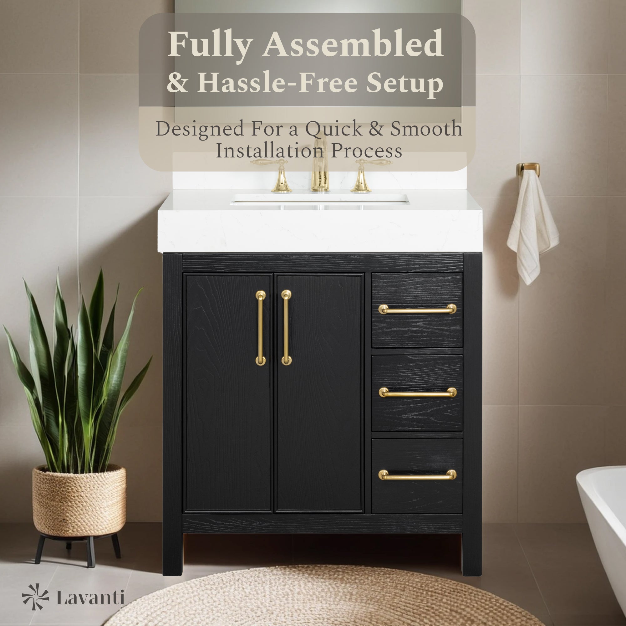 Lavanti Valvet - Firwood Black 30"