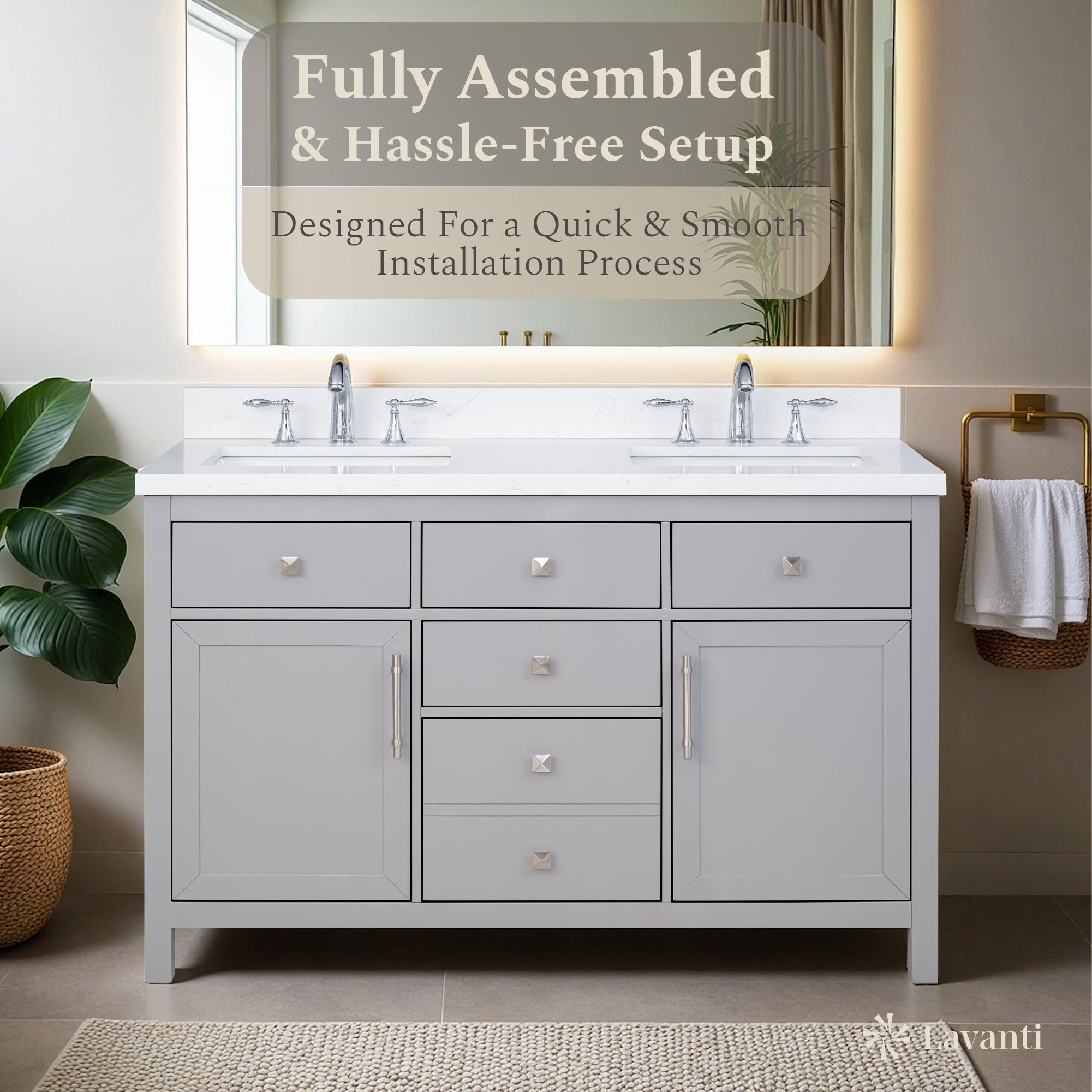Lavanti Oakford - Gray 54"