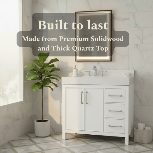 Lavanti Valvet - White 36" Left Sink