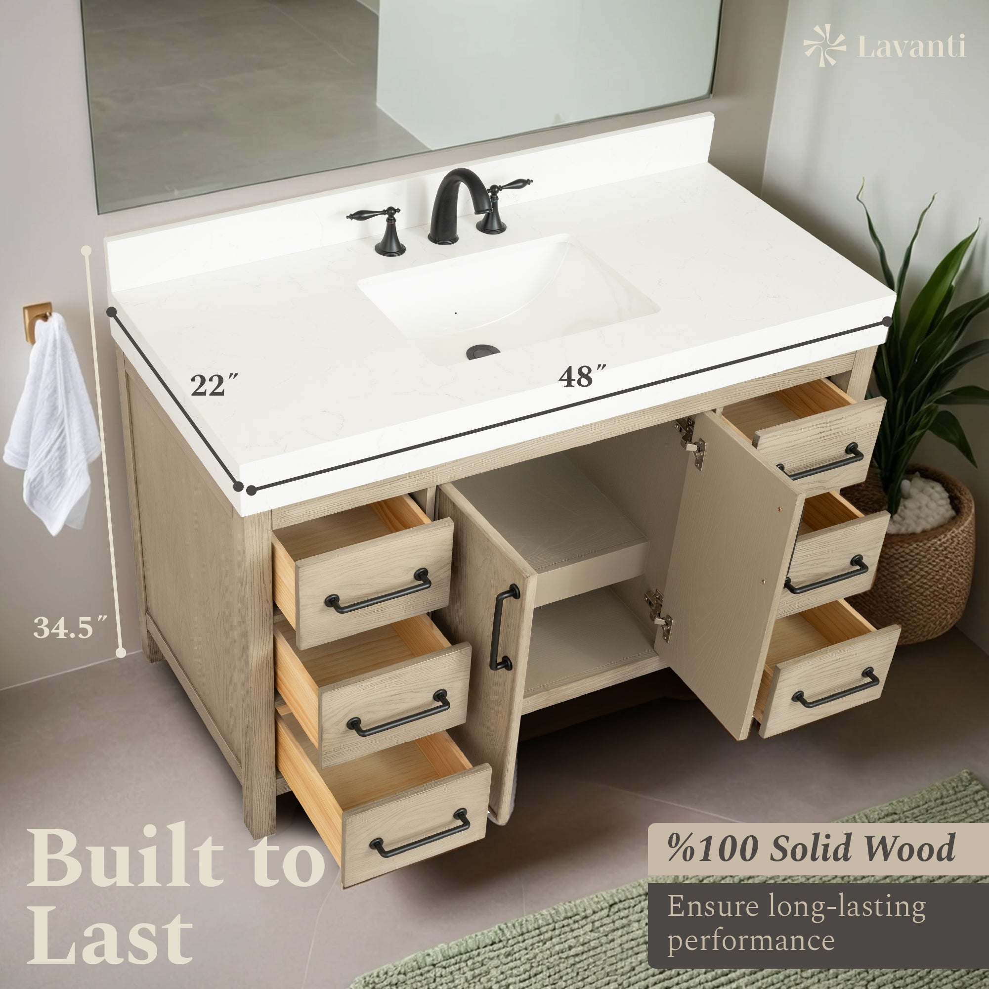 Lavanti Valvet - Firwood Gray 48"