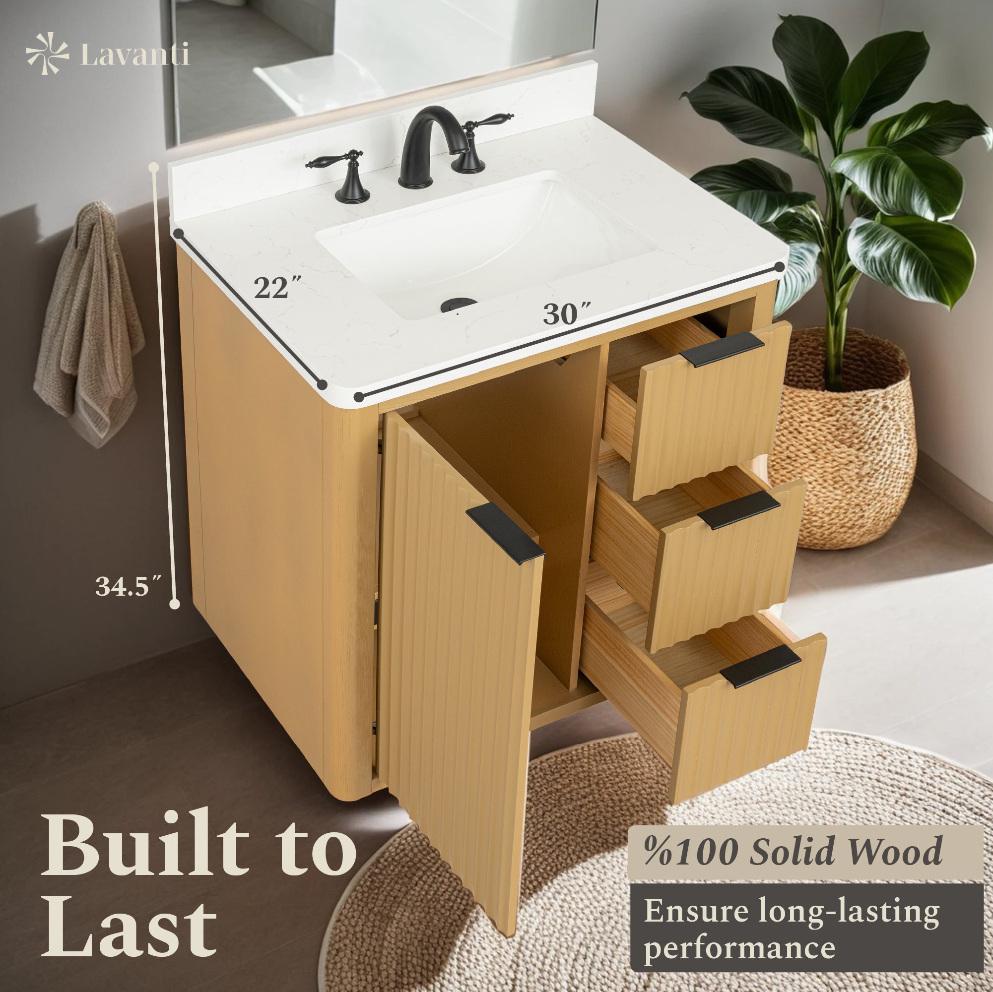 Lavanti Wooderna - Oak 30"