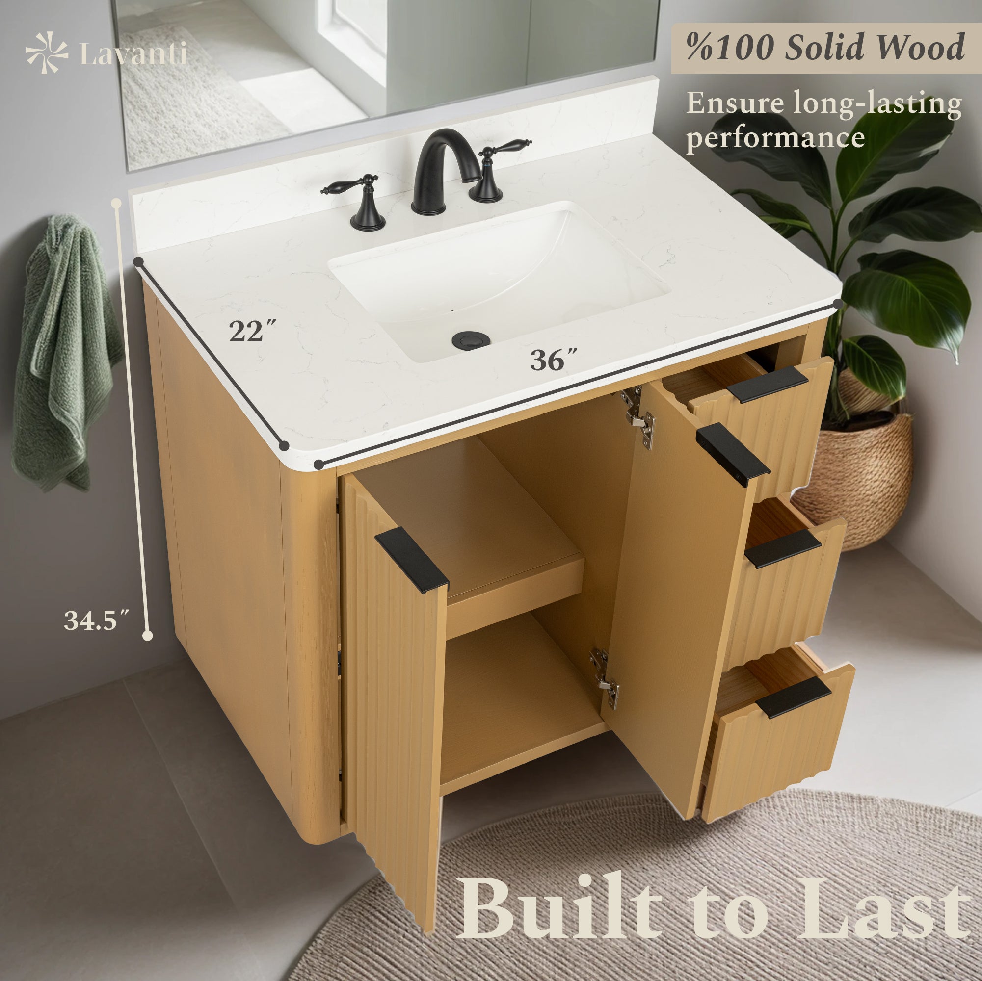 Lavanti Wooderna - Oak 36"