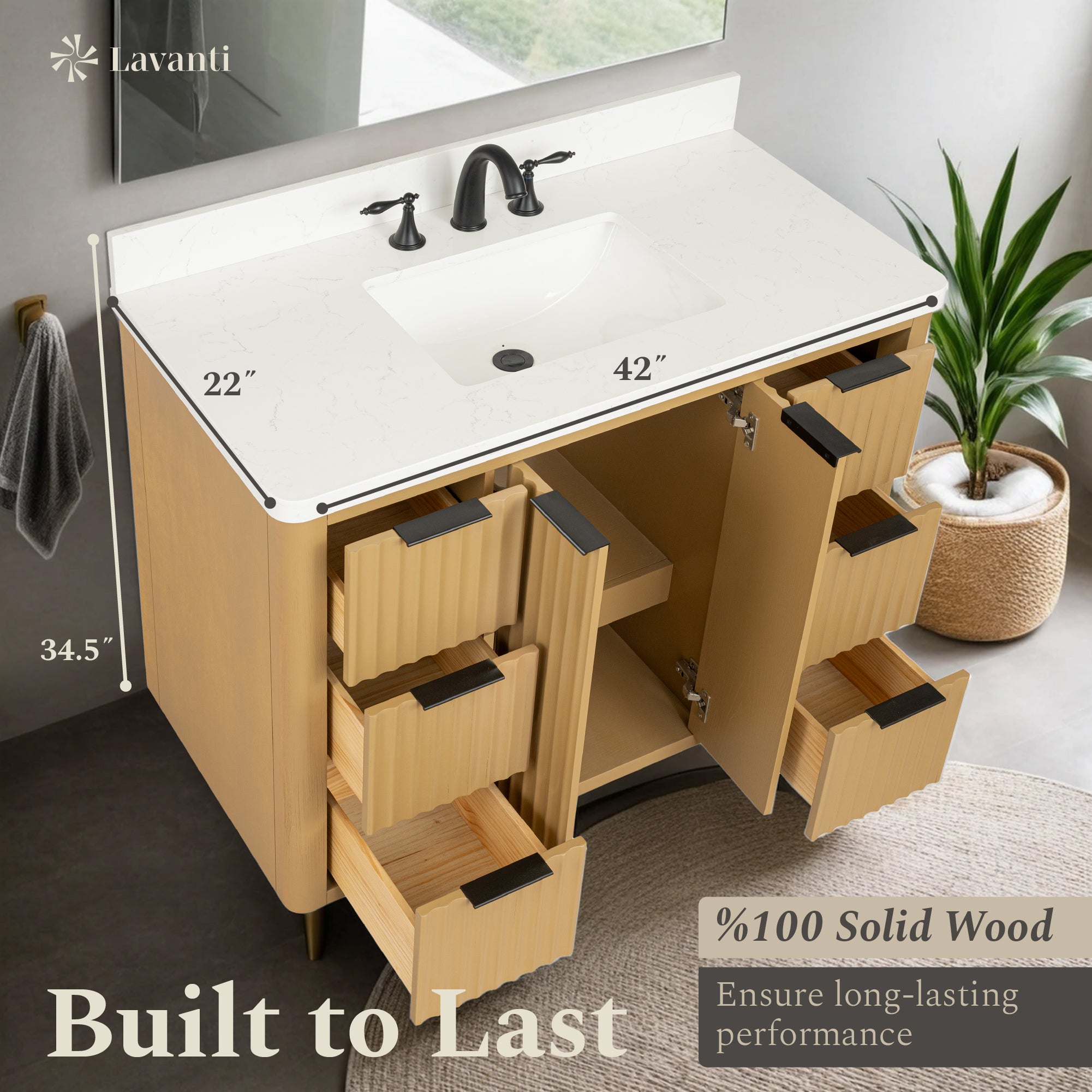 Lavanti Wooderna - Oak 42"