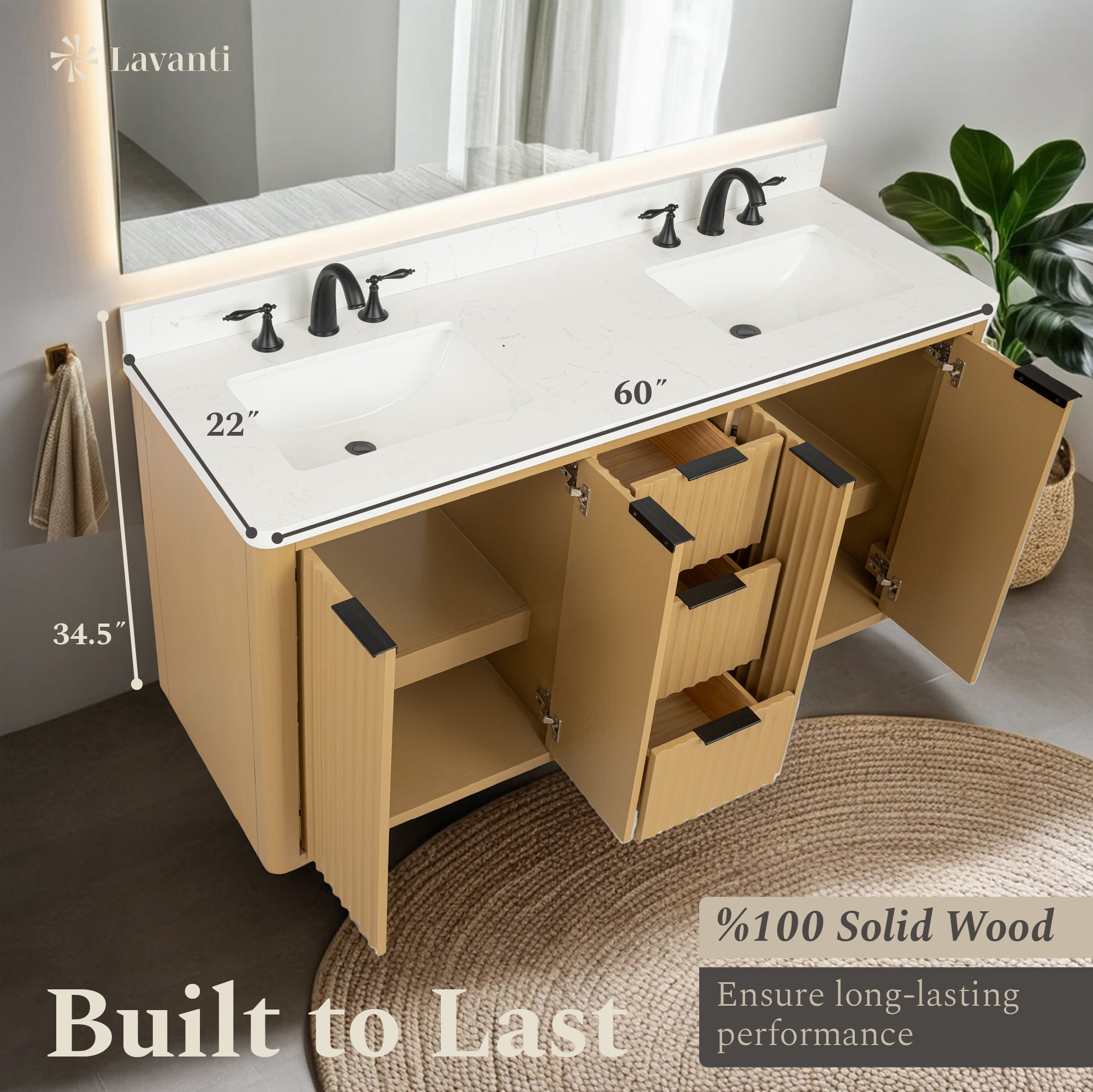 Lavanti Wooderna - Oak 60"