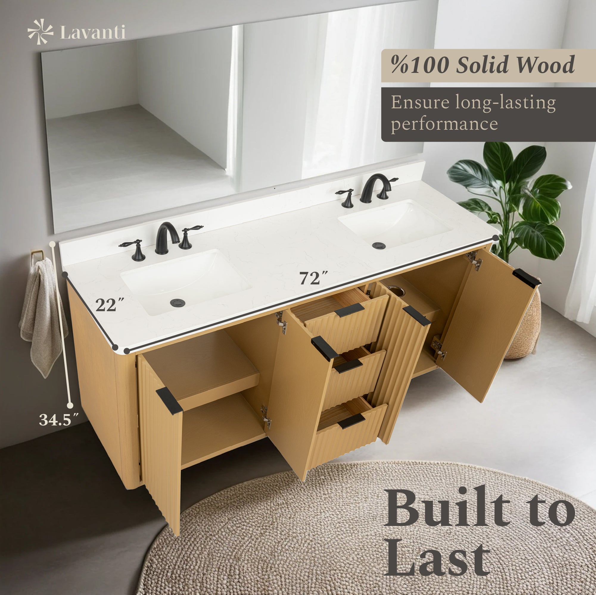 Lavanti Wooderna - Oak 72"