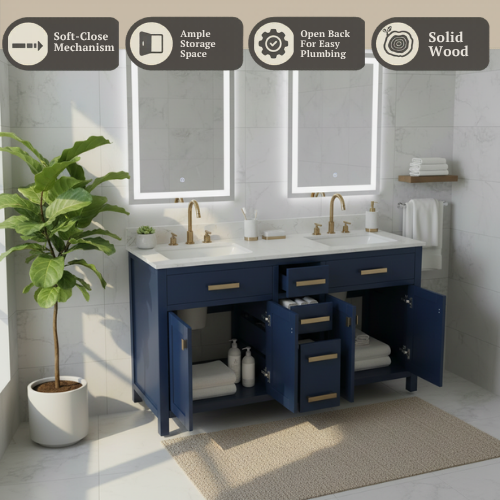 Lavanti Golden - Navy Blue 60"