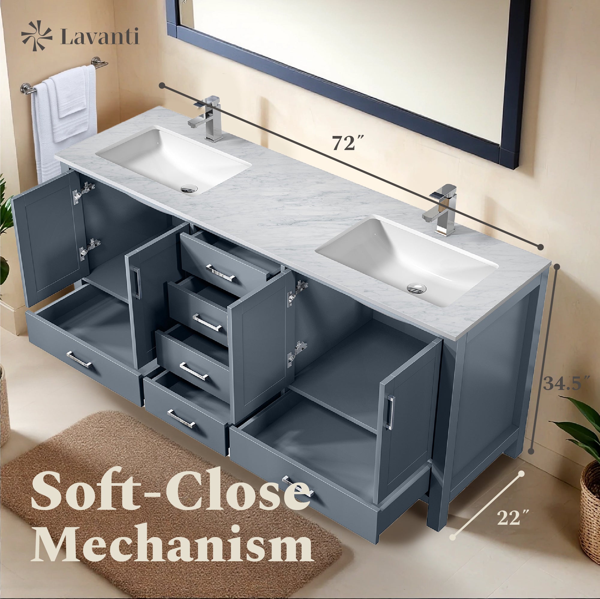 Lavanti Jumana - Gray 72"