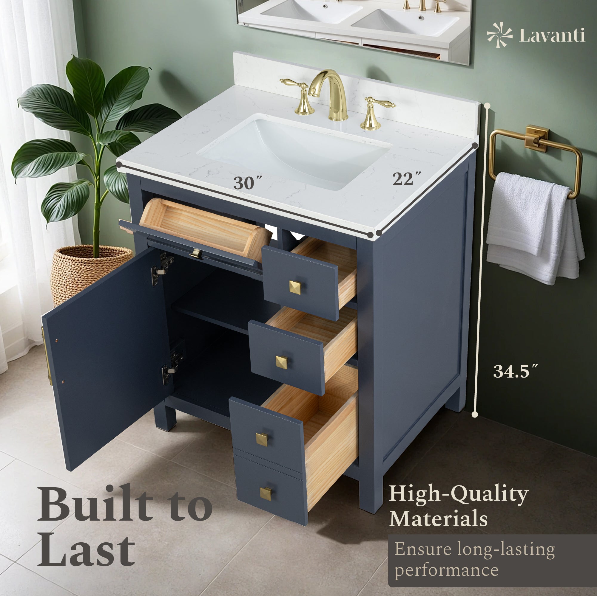 Lavanti Oakford - Navy Blue 30"