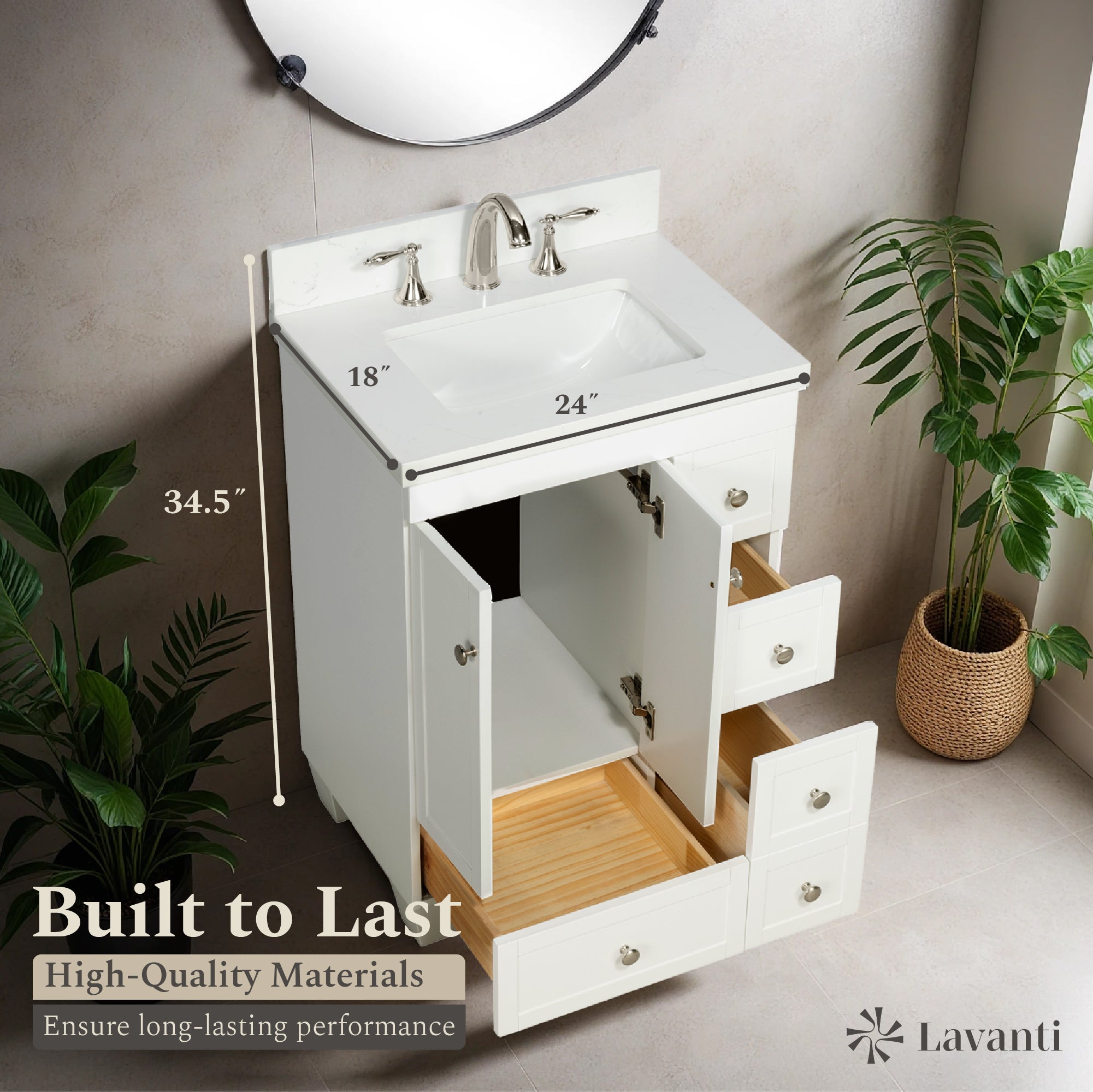 Lavanti Depos - White 24*18"