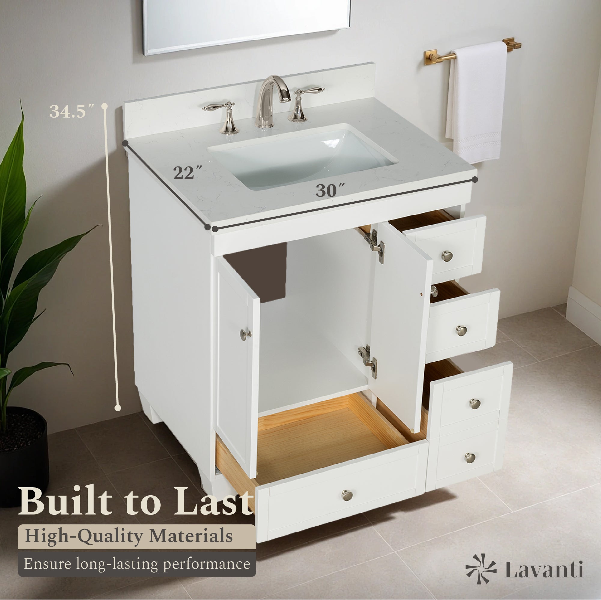 Lavanti Depos - White 30"