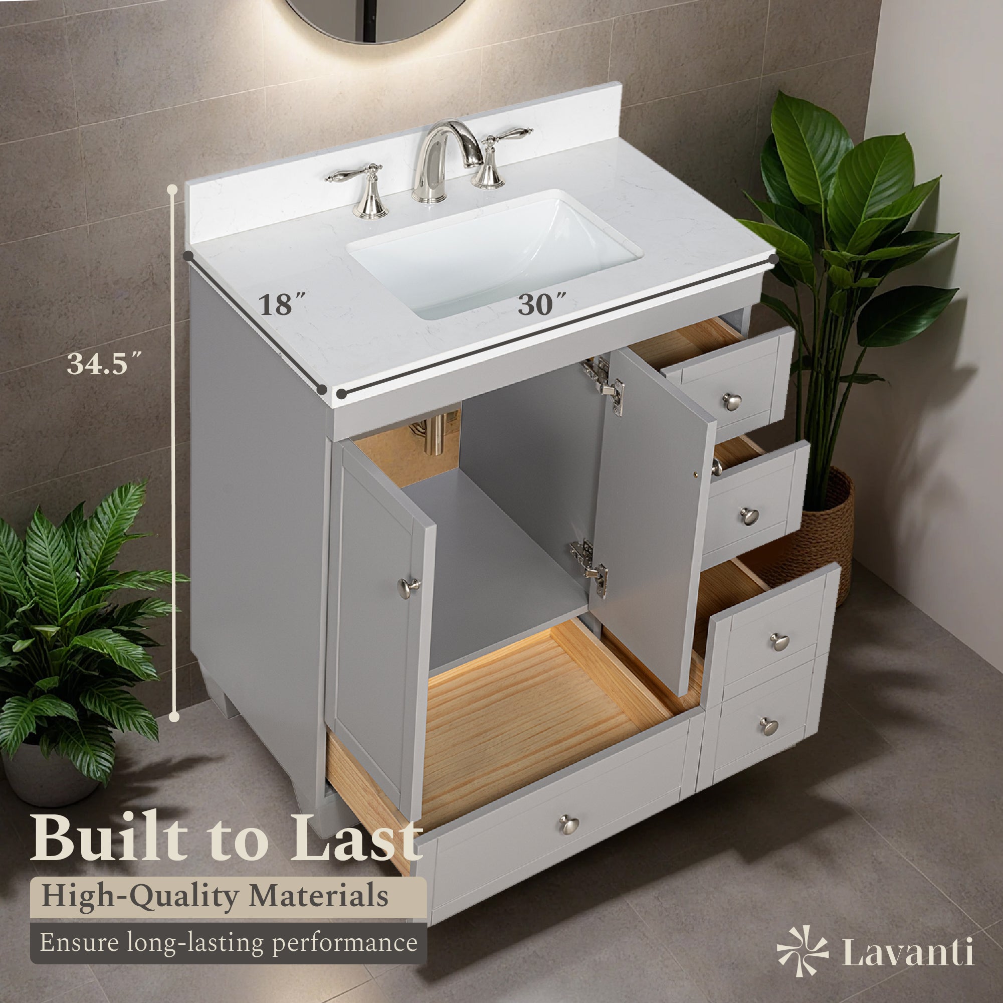 Lavanti Depos - Gray 30*18"