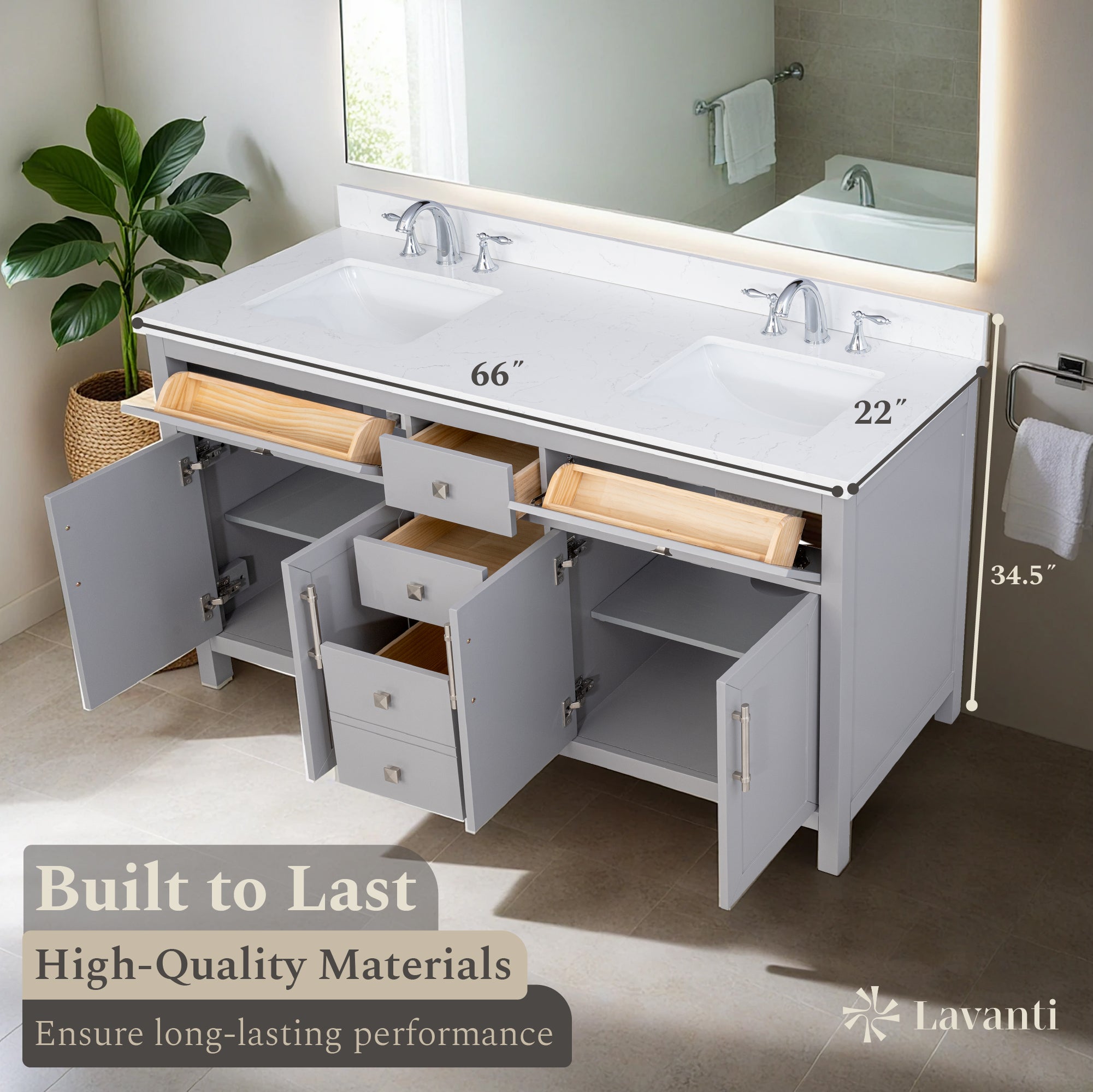 Lavanti Oakford - Gray 66"