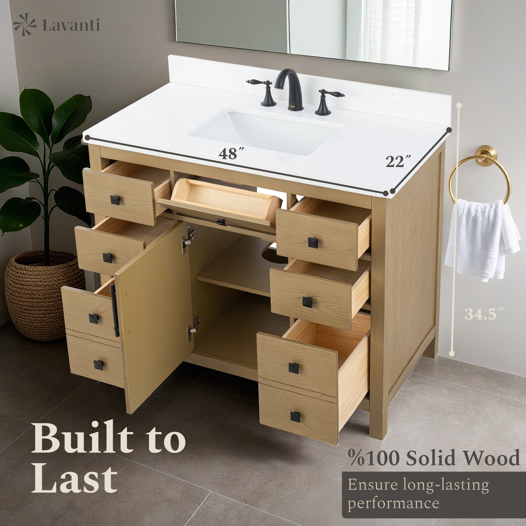 Lavanti Oakford - Oak 48"