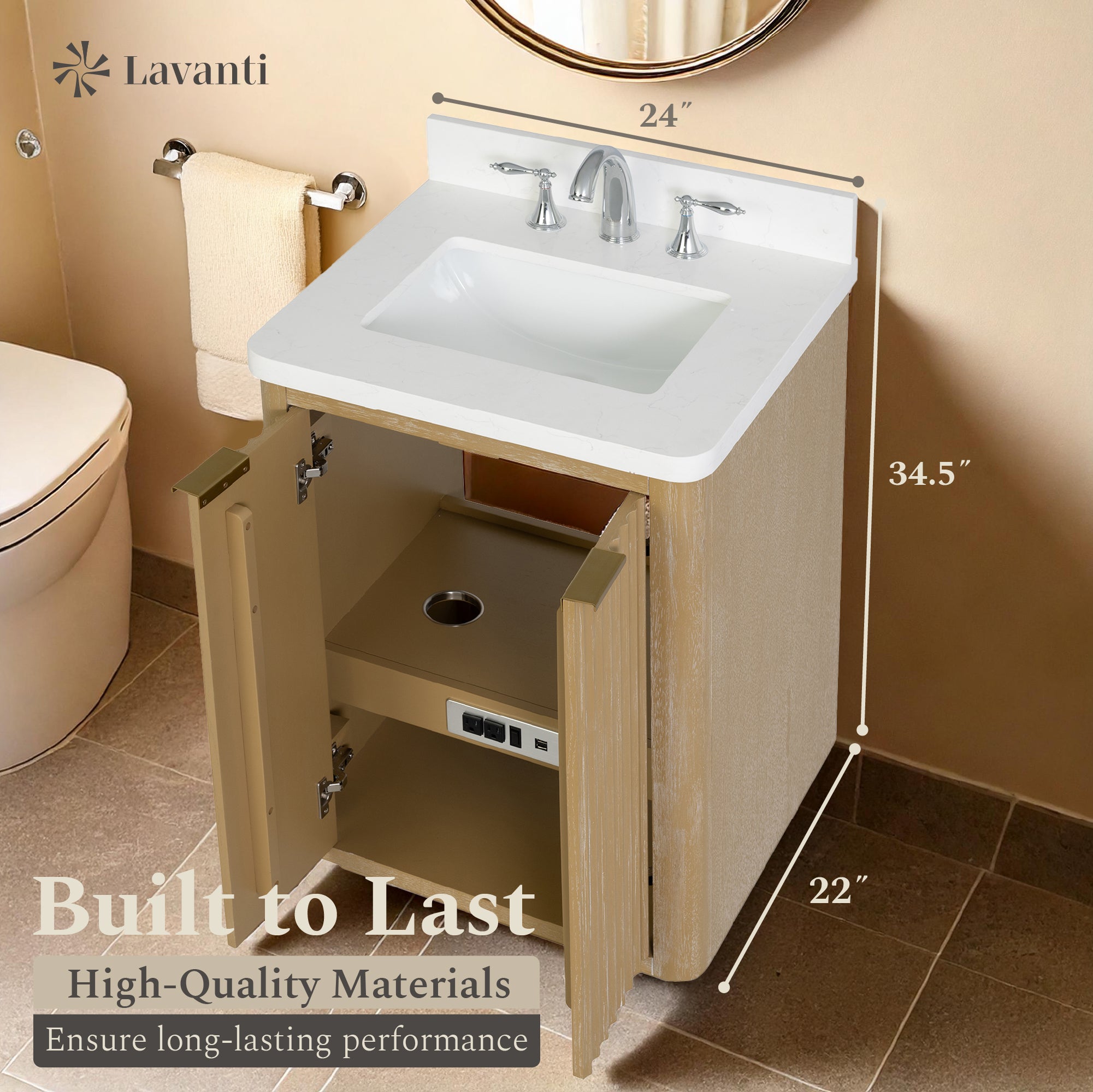Lavanti Wooderna - Firwood Oak 24"