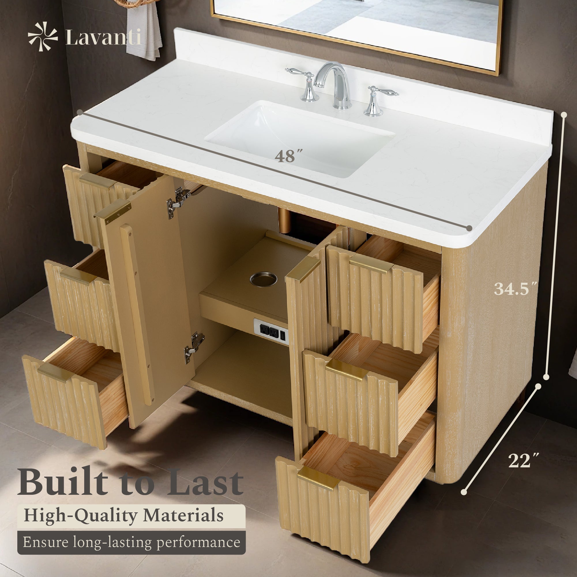 Lavanti Wooderna - Firwood Oak 48"