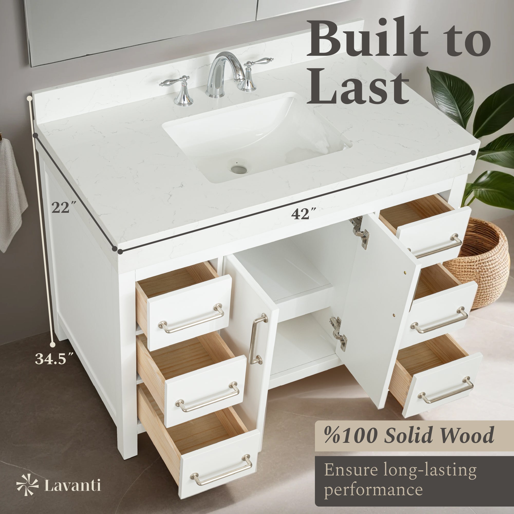 Lavanti Valvet - White 42"