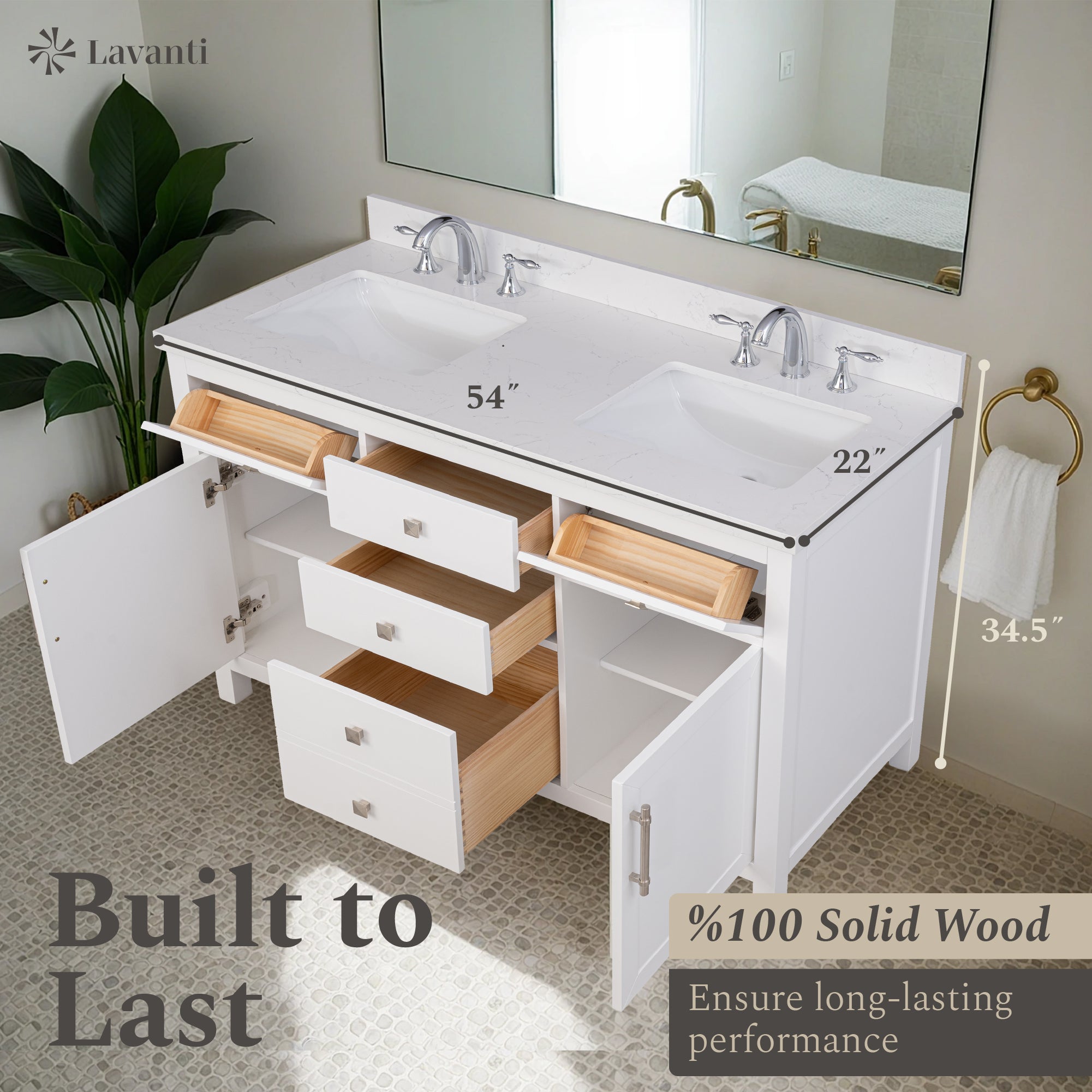 Lavanti Oakford - White 54"