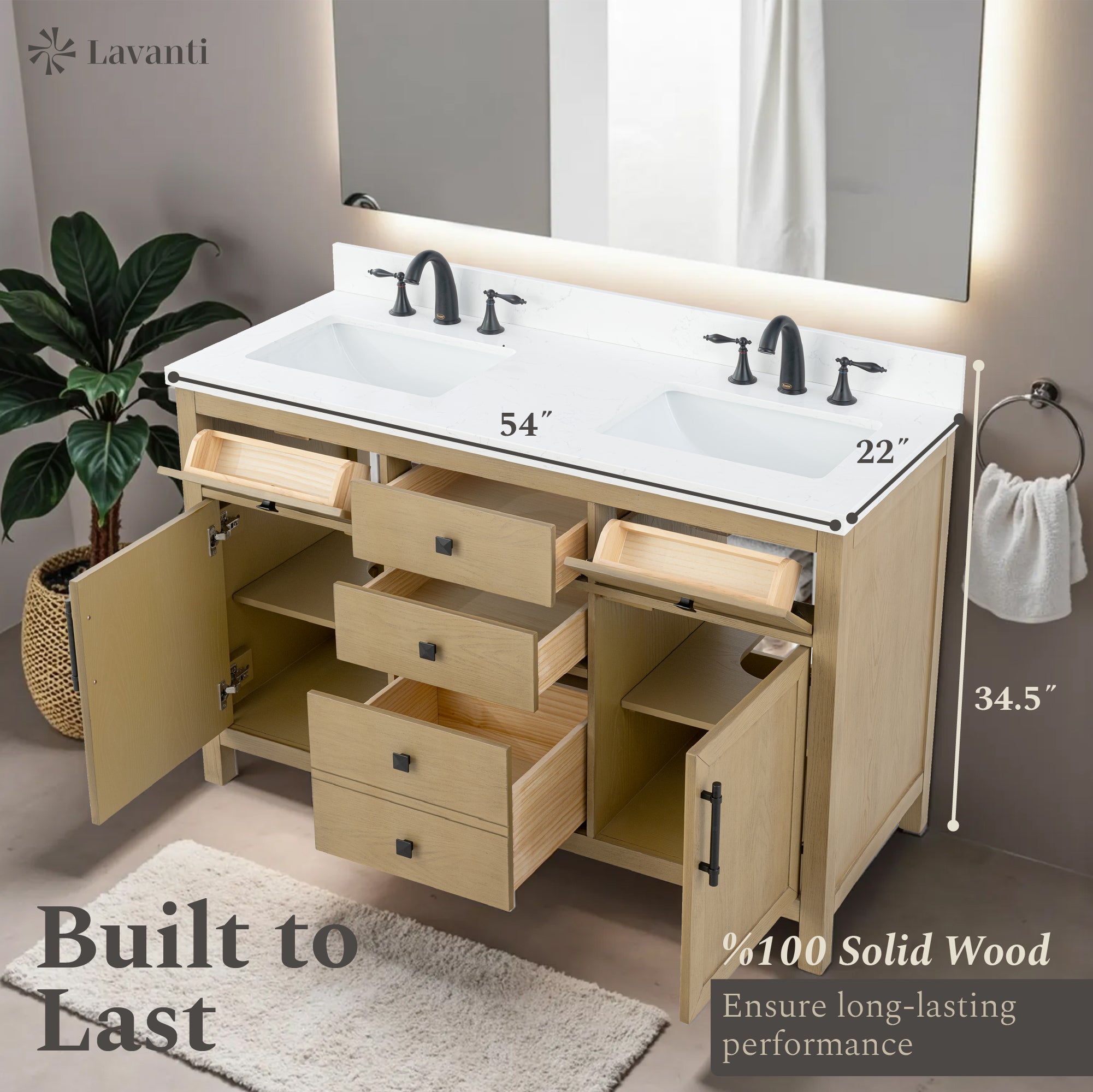 Lavanti Oakford - Oak 54"