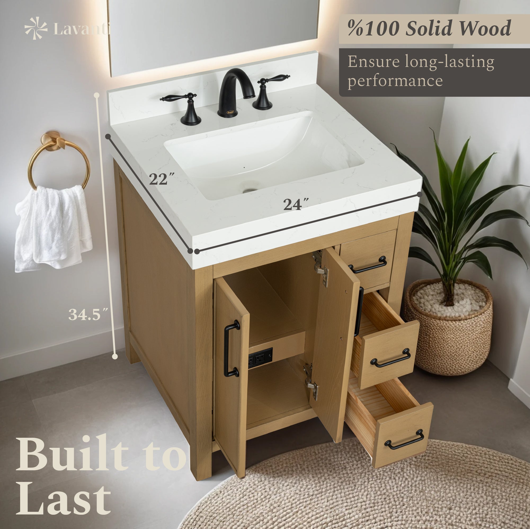 Lavanti Valvet - Oak 24"